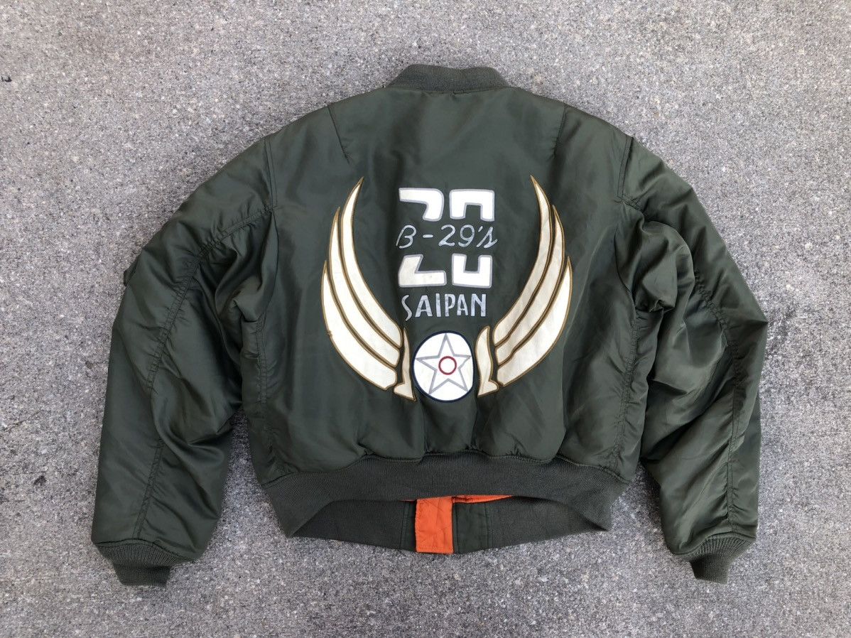 Avirex Vintage Avirex Ma-1 Embroidery Flight Bomber Jacket Size US XL / EU 56 / 4 - 1 Thumbnail