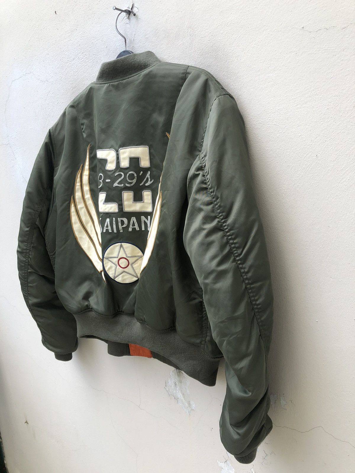 Avirex Vintage Avirex Ma-1 Embroidery Flight Bomber Jacket Size US XL / EU 56 / 4 - 7 Thumbnail