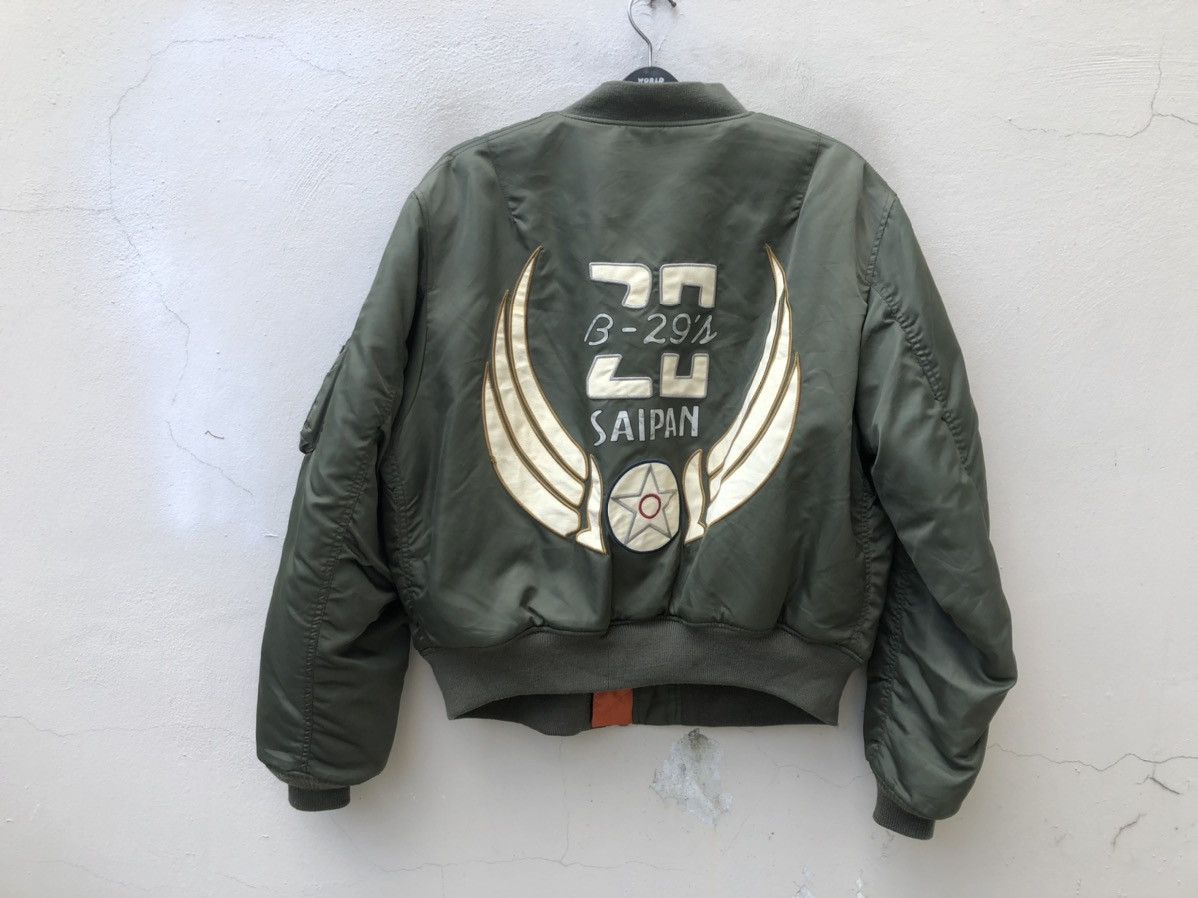 Avirex Vintage Avirex Ma-1 Embroidery Flight Bomber Jacket Size US XL / EU 56 / 4 - 3 Thumbnail