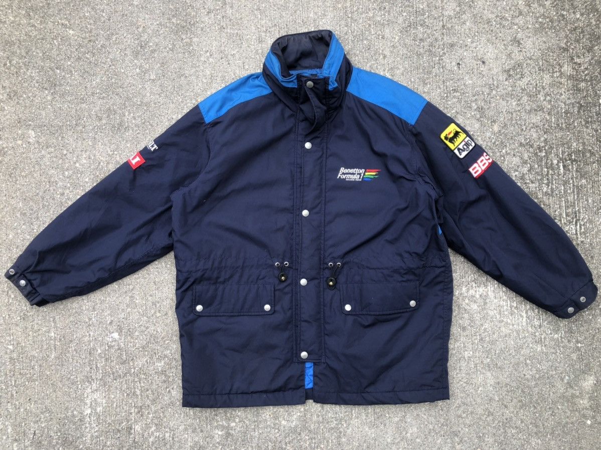Benetton Vintage 90s Benetton Formula 1 Racing Team Parka Jacket Size US L / EU 52-54 / 3 - 2 Thumbnail