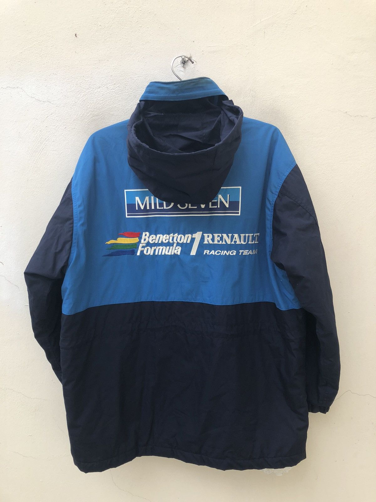Benetton Vintage 90s Benetton Formula 1 Racing Team Parka Jacket Size US L / EU 52-54 / 3 - 8 Thumbnail
