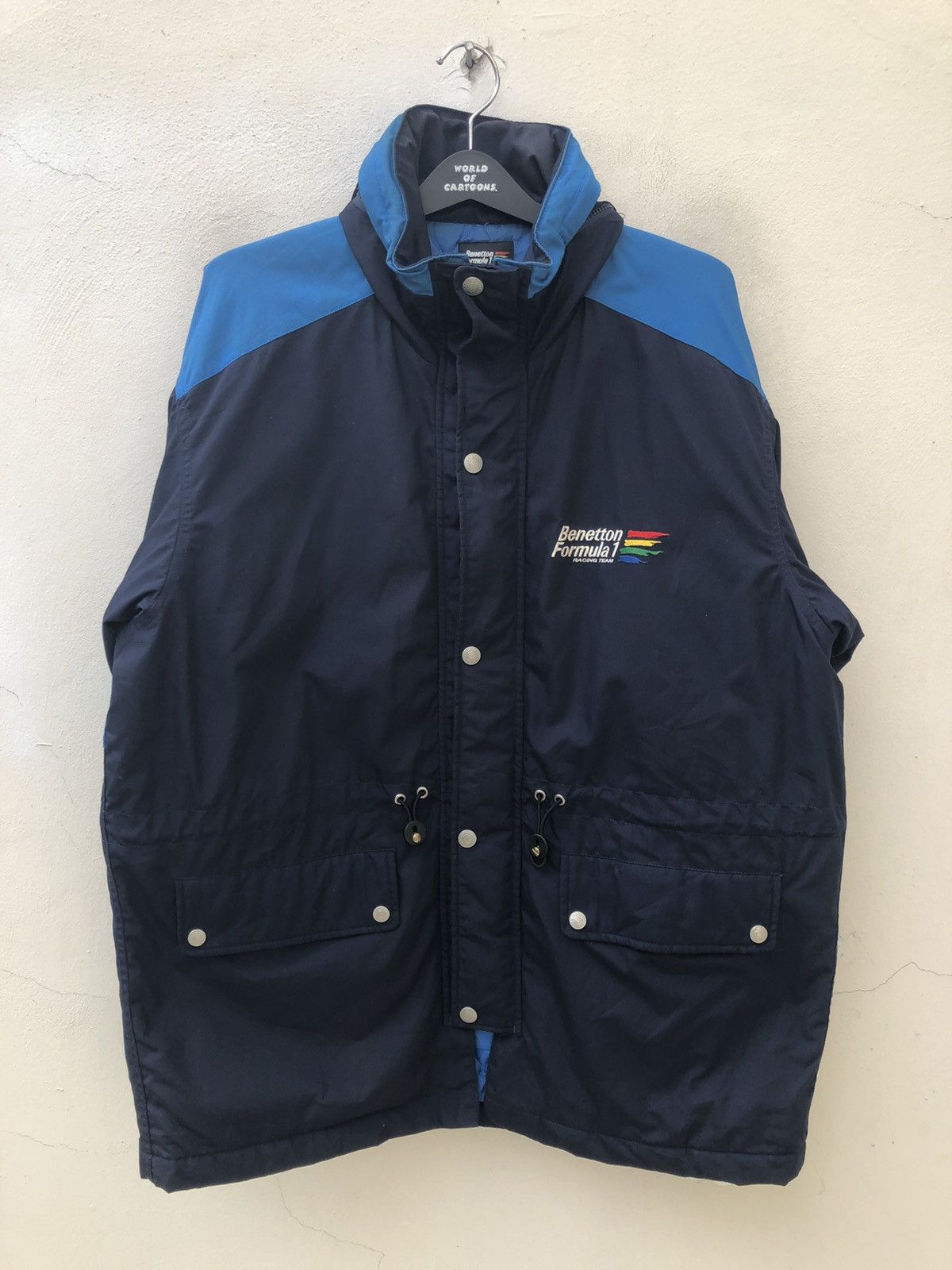 Benetton Vintage 90s Benetton Formula 1 Racing Team Parka Jacket Size US L / EU 52-54 / 3 - 14 Thumbnail