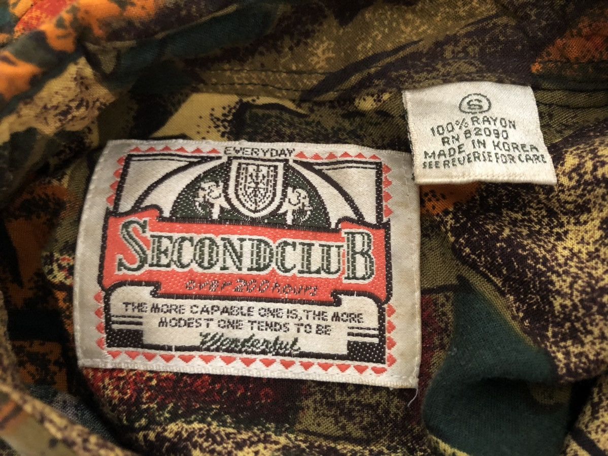 Vintage Vintage 90s SecondClub Abstract Art Rayon Gypsy Shirt Baggy Size US S / EU 44-46 / 1 - 15 Thumbnail