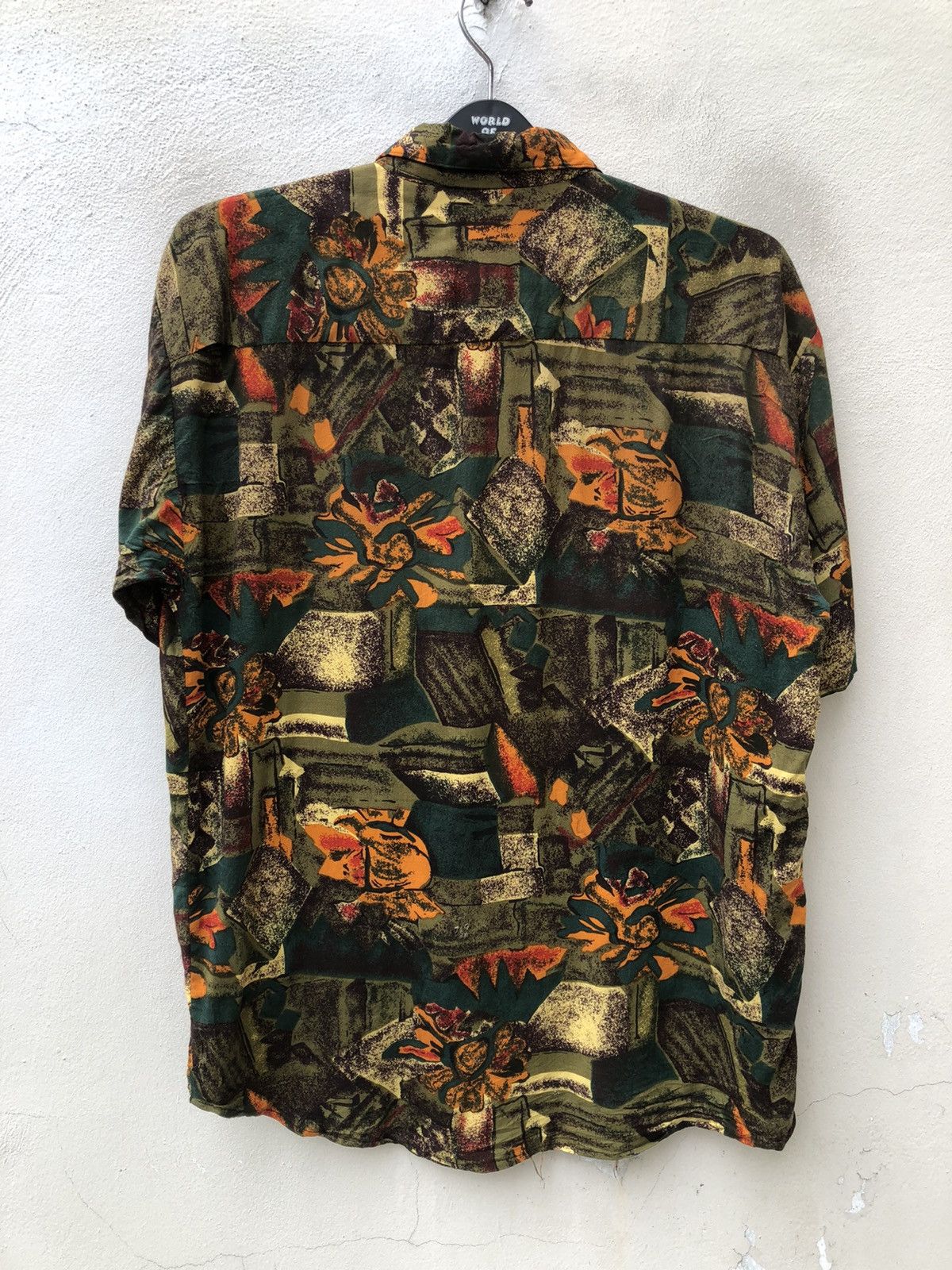 Vintage Vintage 90s SecondClub Abstract Art Rayon Gypsy Shirt Baggy Size US S / EU 44-46 / 1 - 10 Thumbnail