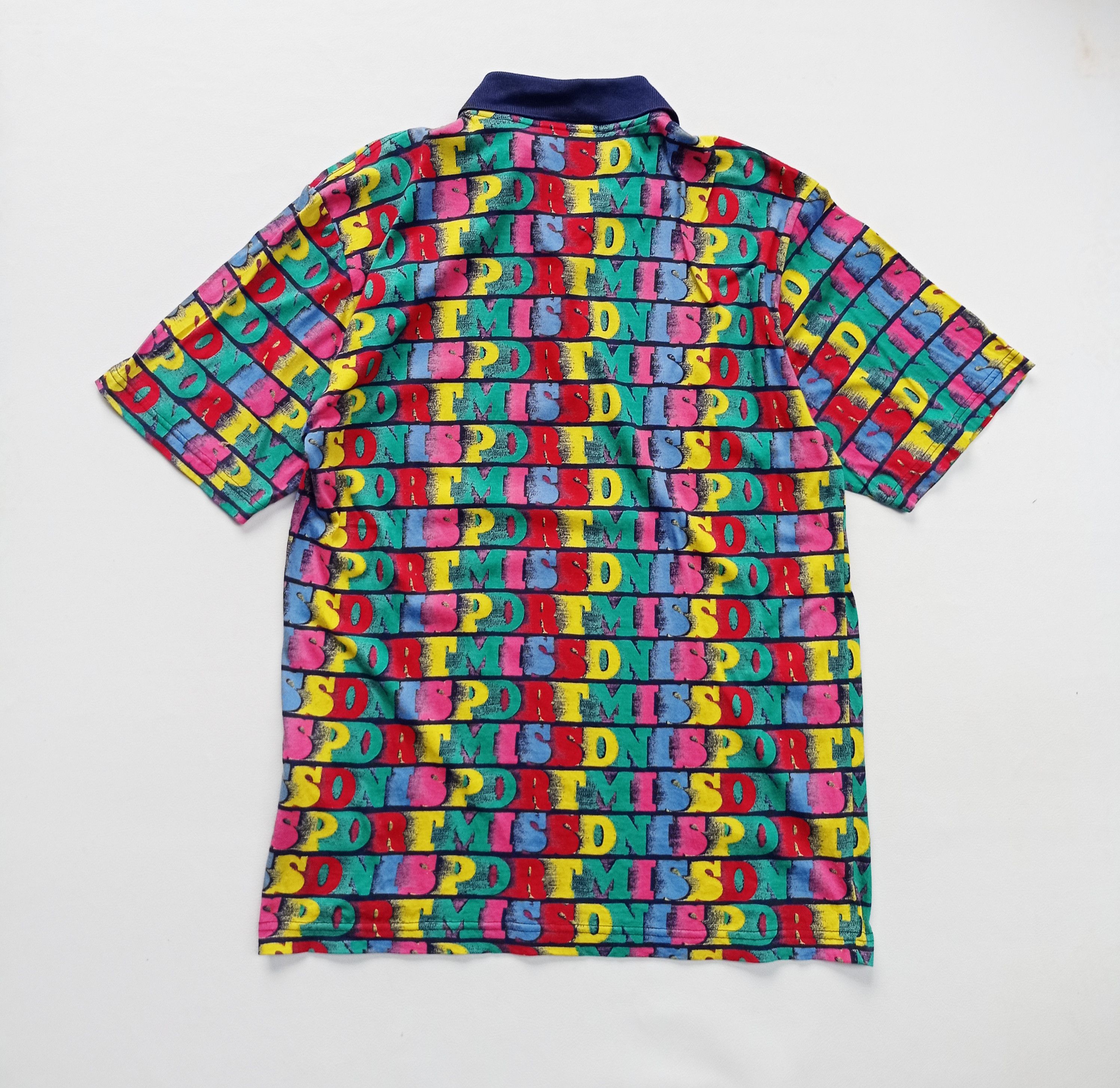 Missoni × Vintage 80s missoni sports fullprint polo shirt Size US S / EU 44-46 / 1 - 3 Thumbnail