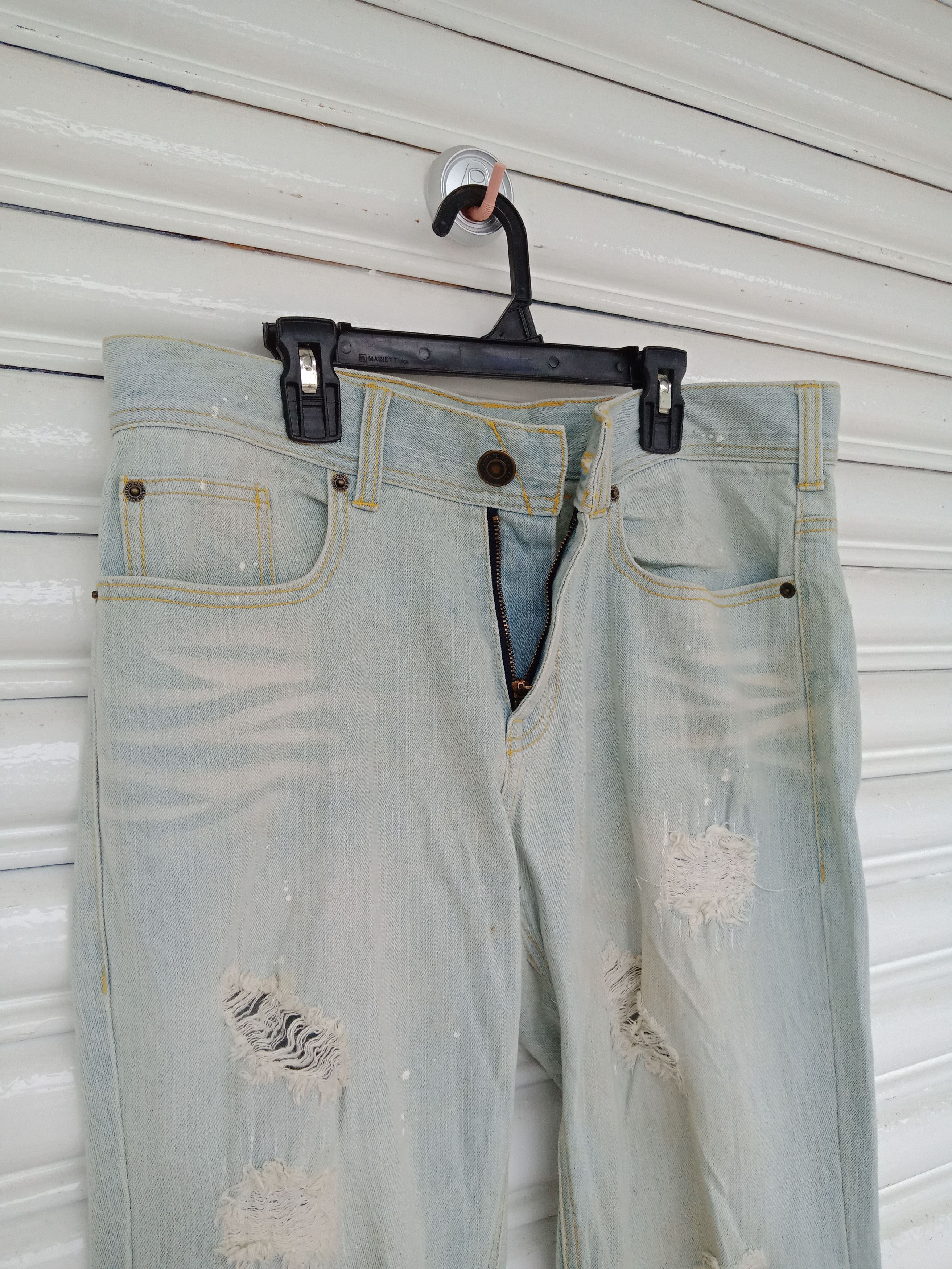 semanticdesign Beno Distressed Paints Denim Size US 33 - 8 Thumbnail