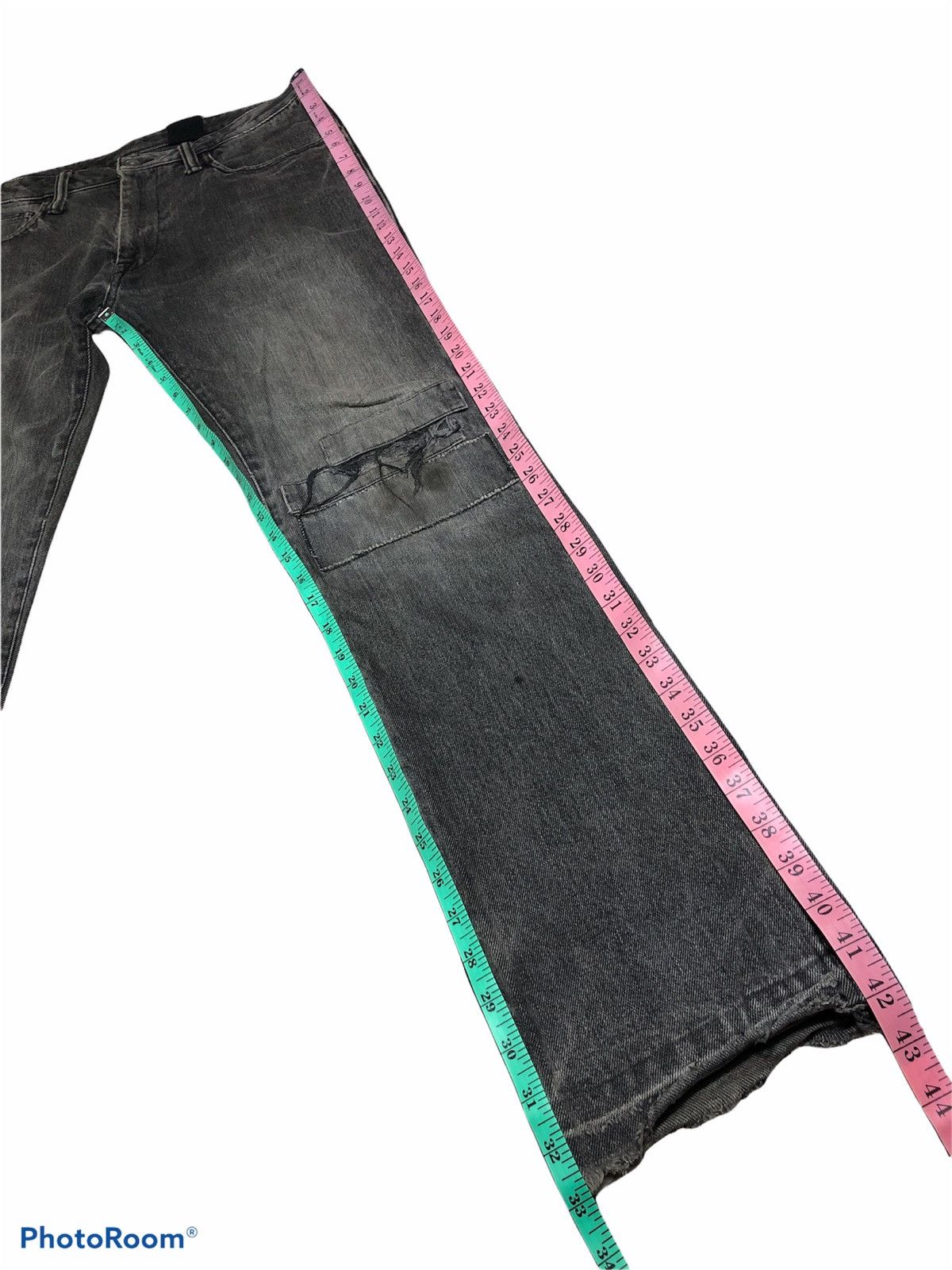 If Six Was Nine ROTT WEILER DISTRESSED DENIM Size US 33 - 12 Thumbnail