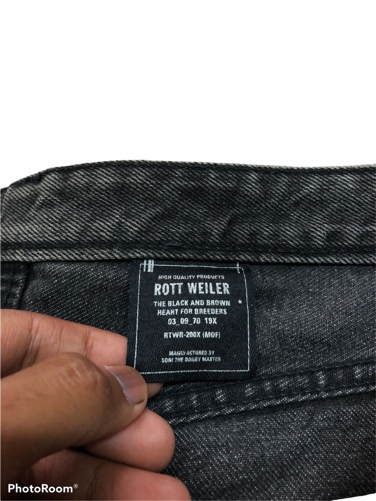If Six Was Nine ROTT WEILER DISTRESSED DENIM Size US 33 - 8 Thumbnail