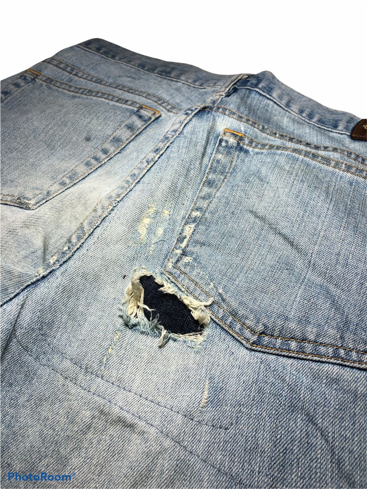 Earl Jeans FLARED⚡️⚡️EARL JEAN LITE BLUE DISTRESSED DENIM Size US 32 / EU 48 - 7 Thumbnail