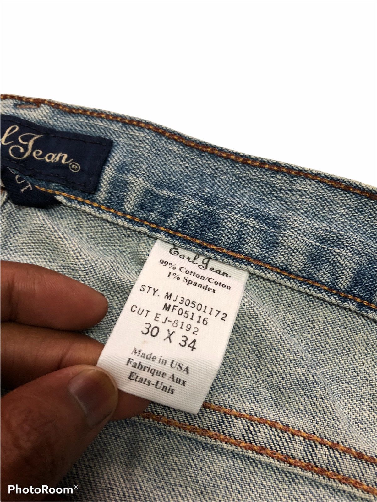 Earl Jeans FLARED⚡️⚡️EARL JEAN LITE BLUE DISTRESSED DENIM Size US 32 / EU 48 - 9 Thumbnail