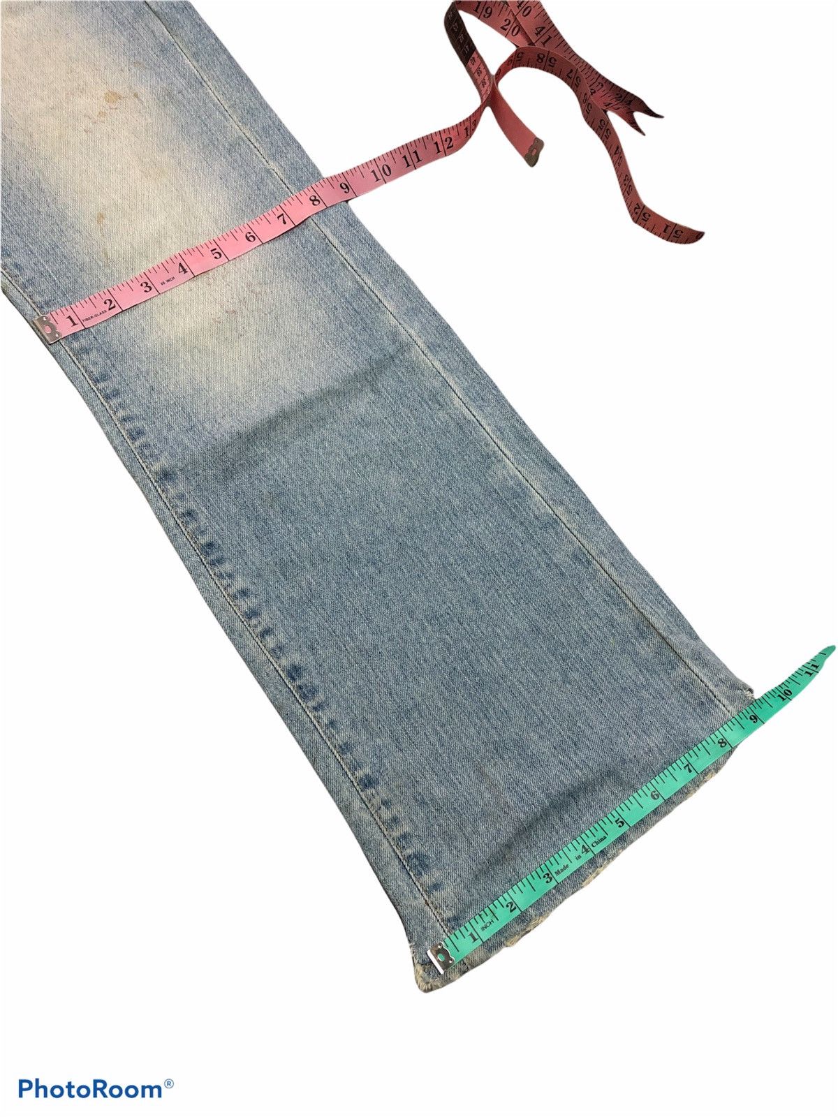 Earl Jeans FLARED⚡️⚡️EARL JEAN LITE BLUE DISTRESSED DENIM Size US 32 / EU 48 - 12 Thumbnail