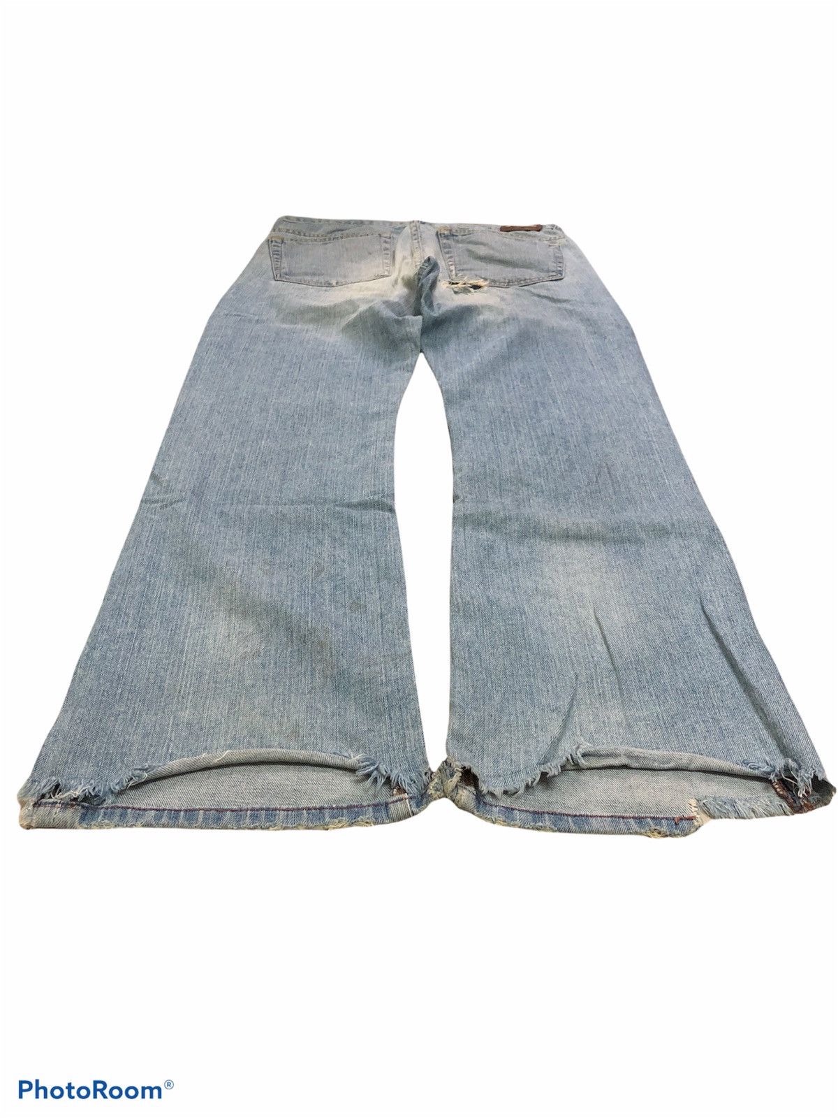Earl Jeans FLARED⚡️⚡️EARL JEAN LITE BLUE DISTRESSED DENIM Size US 32 / EU 48 - 4 Thumbnail