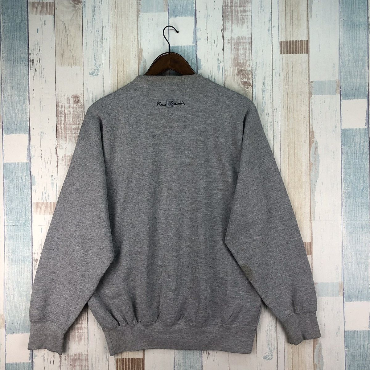 Pierre Cardin × Vintage Vintage Pierre Cardin Paris Embroidery Big Logo Sweatshirt Size US M / EU 48-50 / 2 - 2 Thumbnail