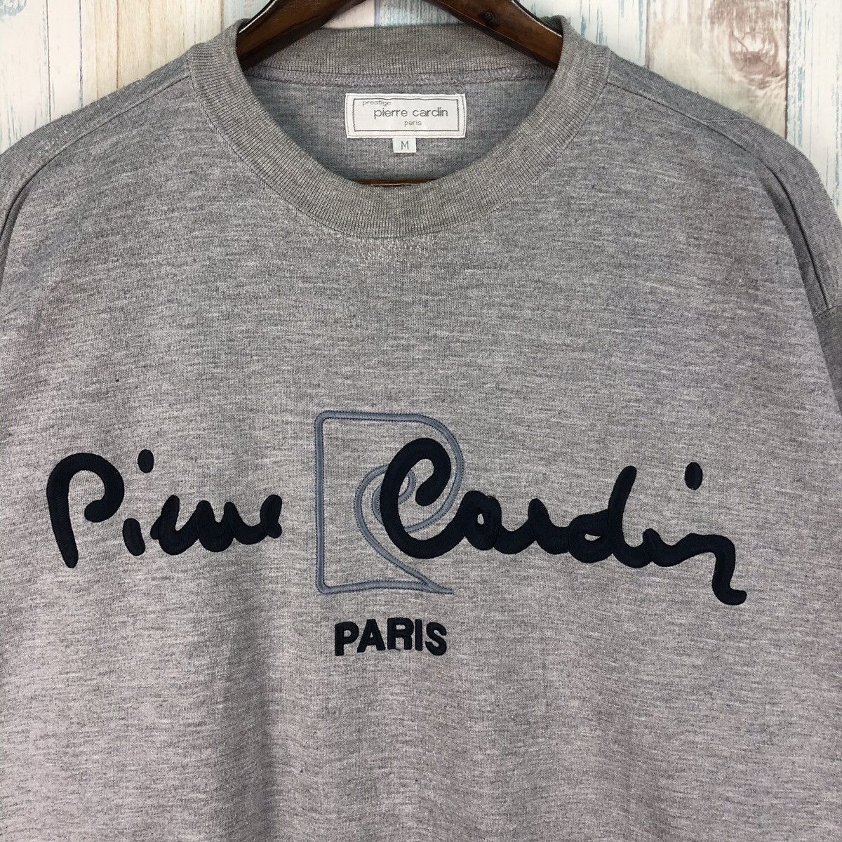 Pierre Cardin × Vintage Vintage Pierre Cardin Paris Embroidery Big Logo Sweatshirt Size US M / EU 48-50 / 2 - 4 Thumbnail