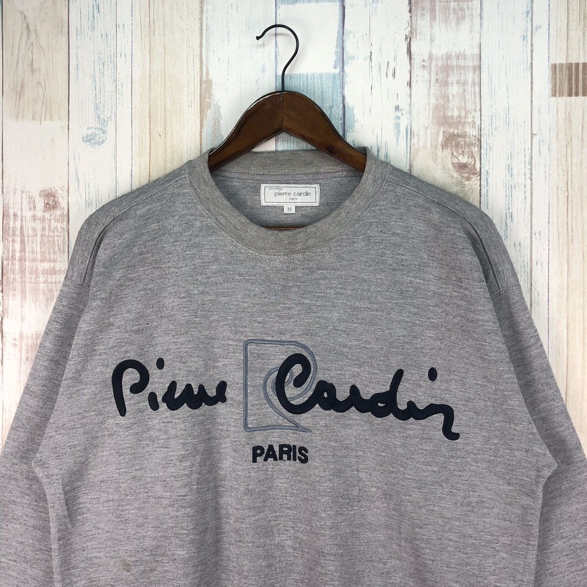 Pierre Cardin × Vintage Vintage Pierre Cardin Paris Embroidery Big Logo Sweatshirt Size US M / EU 48-50 / 2 - 3 Thumbnail