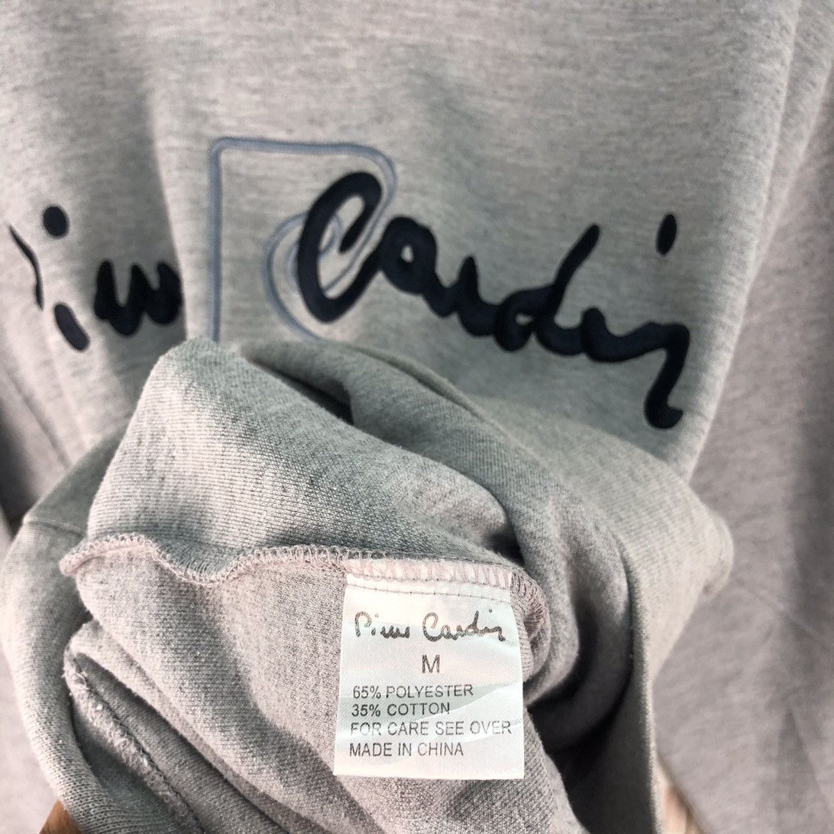 Pierre Cardin × Vintage Vintage Pierre Cardin Paris Embroidery Big Logo Sweatshirt Size US M / EU 48-50 / 2 - 10 Thumbnail