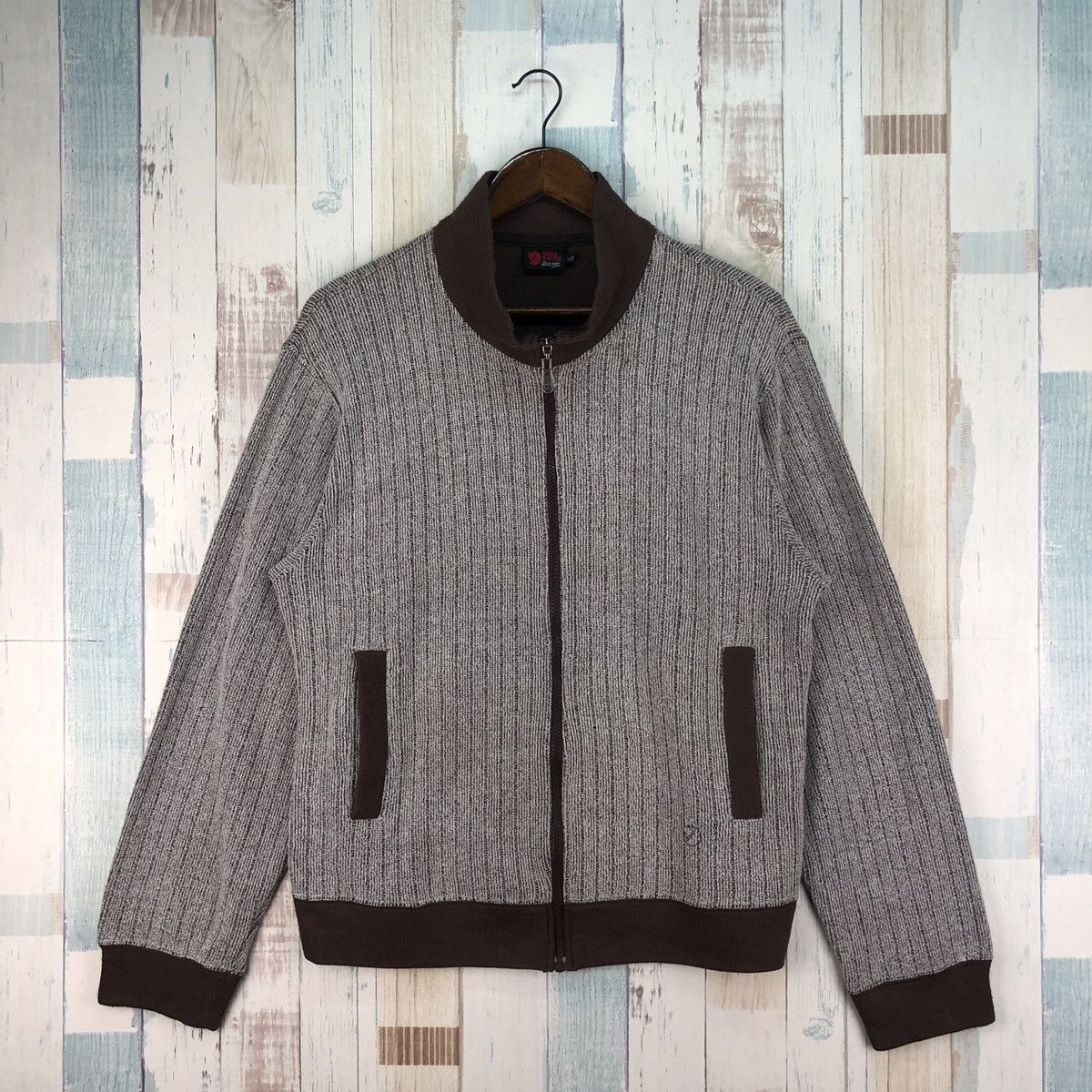 Fjallraven × Vintage Vintage 90s Fjallraven Zip Up Sweater Size US L / EU 52-54 / 3 - 1 Thumbnail