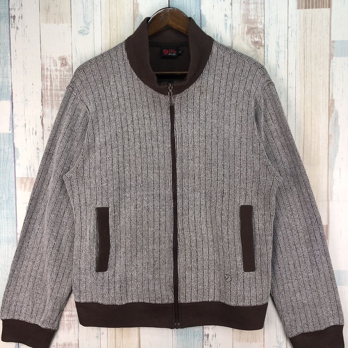 Fjallraven × Vintage Vintage 90s Fjallraven Zip Up Sweater Size US L / EU 52-54 / 3 - 4 Thumbnail