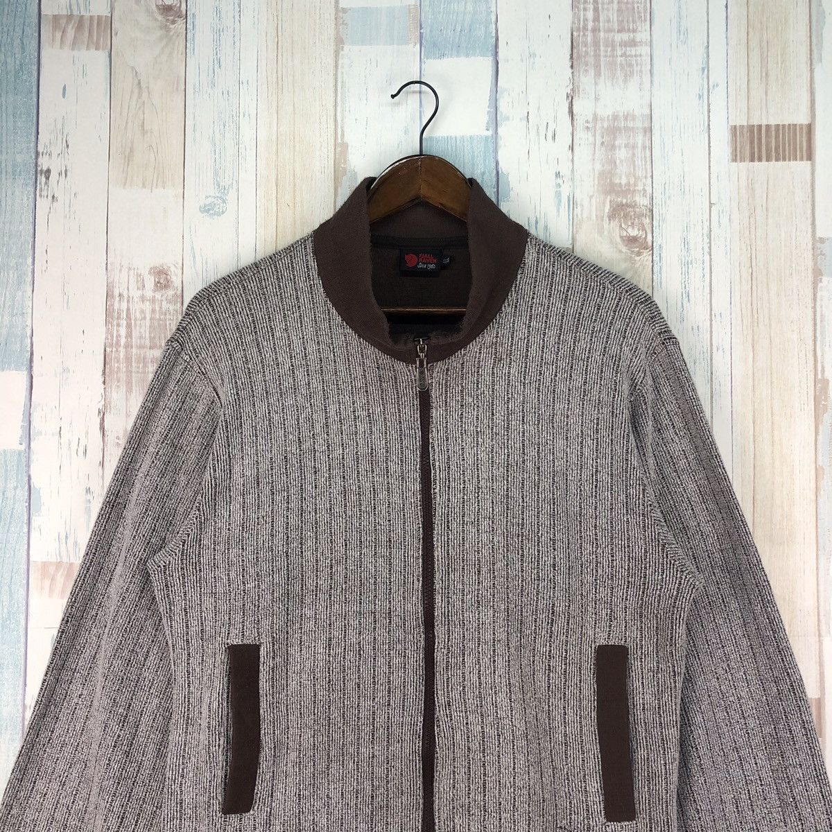 Fjallraven × Vintage Vintage 90s Fjallraven Zip Up Sweater Size US L / EU 52-54 / 3 - 3 Thumbnail