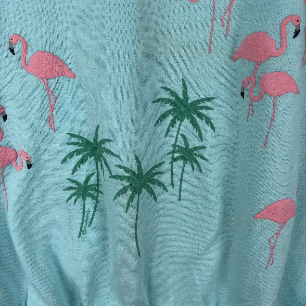 Vintage Vintage 80s Maui Flamingo Fullprint Sweatshirt Crewneck Size US XXL / EU 58 / 5 - 7 Thumbnail