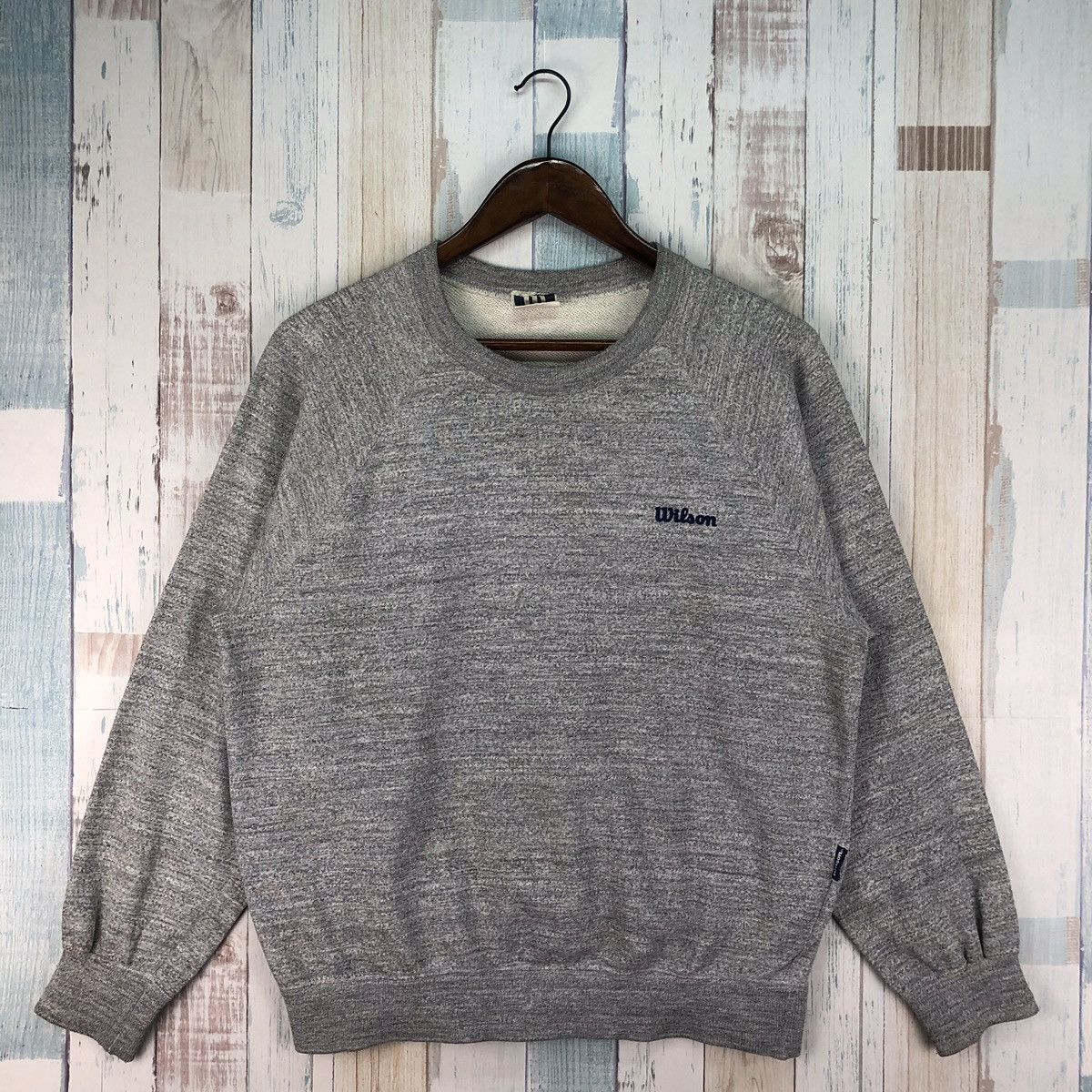 Vintage × Wilson Vintage 80s Wilson Small Logo Sweatshirt Size US L / EU 52-54 / 3 - 1 Thumbnail