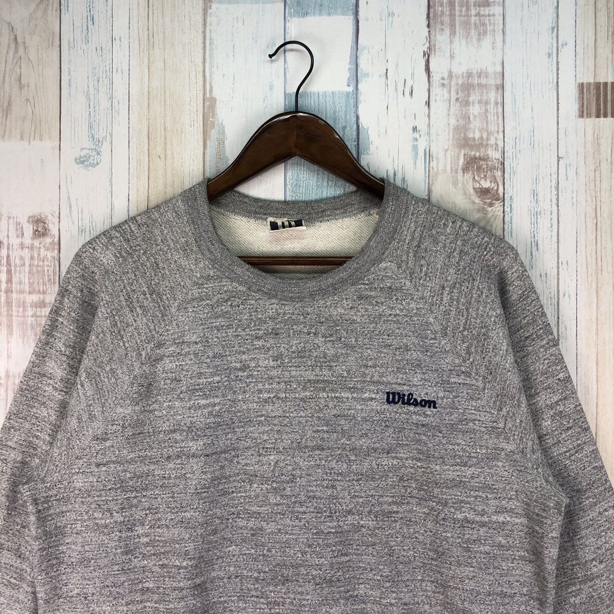 Vintage × Wilson Vintage 80s Wilson Small Logo Sweatshirt Size US L / EU 52-54 / 3 - 3 Thumbnail