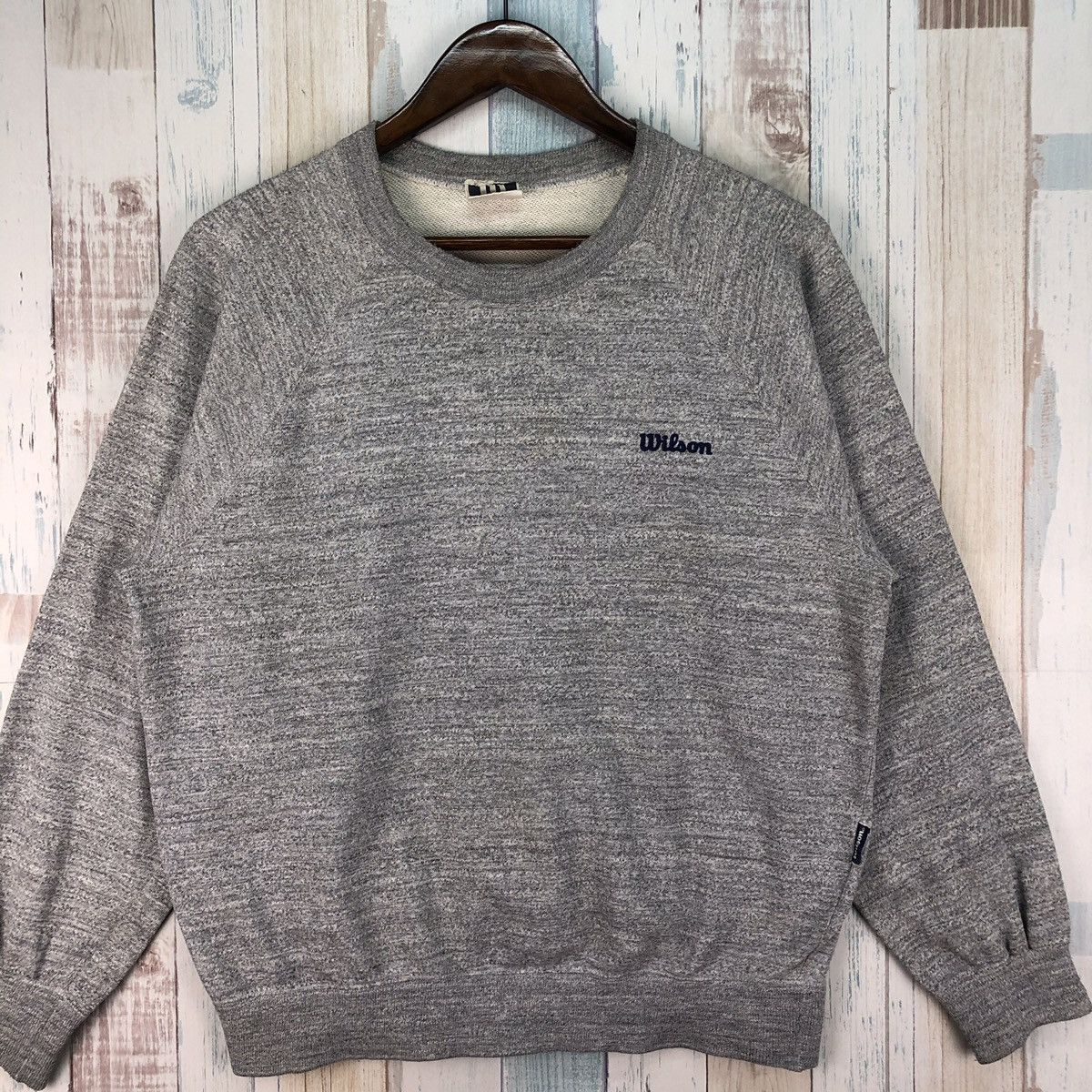 Vintage × Wilson Vintage 80s Wilson Small Logo Sweatshirt Size US L / EU 52-54 / 3 - 4 Thumbnail