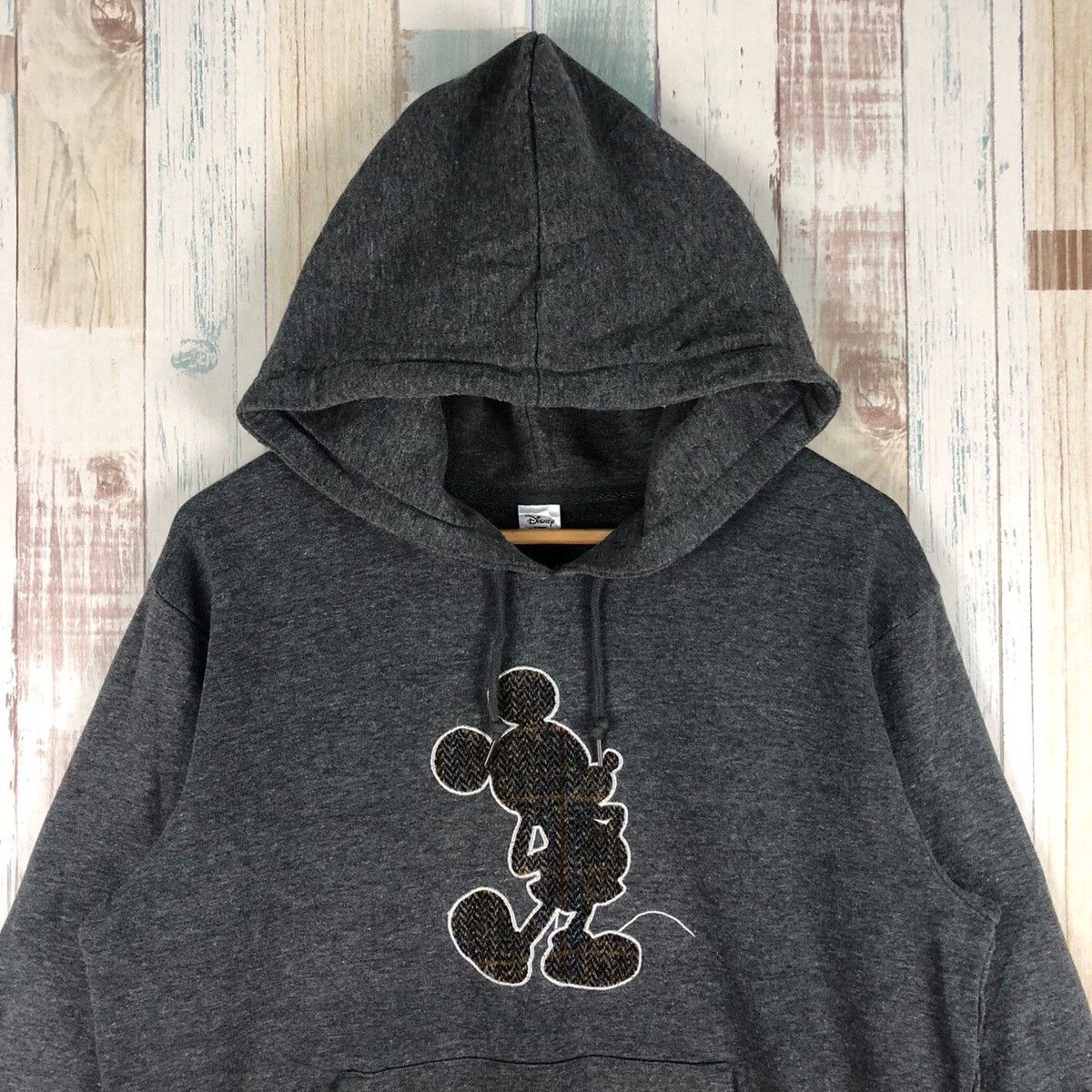 Harris Tweed × Mickey Mouse × Vintage Vintage Mickey Mouse X Haris Tweed Hoodie Size US L / EU 52-54 / 3 - 3 Thumbnail