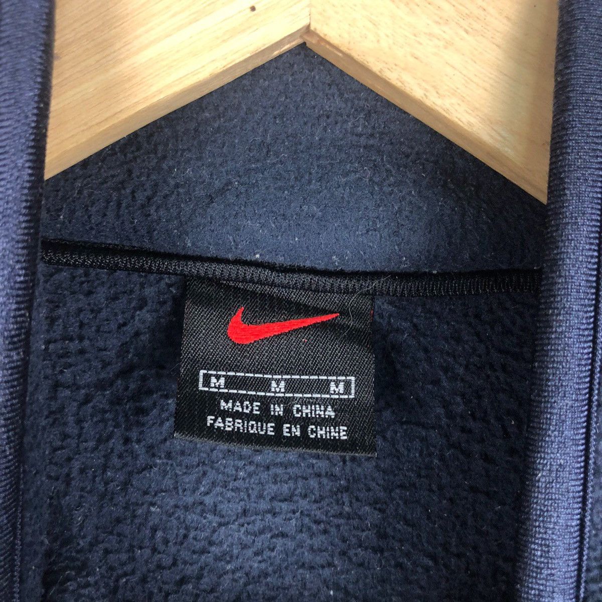Nike × Vintage Vintage Nike Small Logo Fleece Zip Up Size US M / EU 48-50 / 2 - 7 Thumbnail