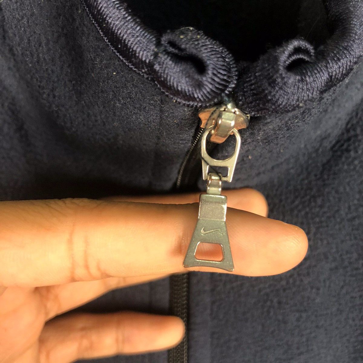 Nike × Vintage Vintage Nike Small Logo Fleece Zip Up Size US M / EU 48-50 / 2 - 4 Thumbnail