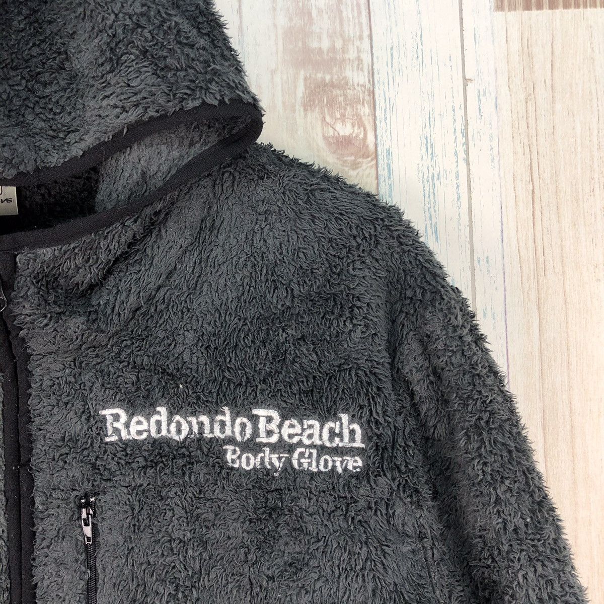 Body Glove × Vintage Vintage Body Glove Sherpa Hoodie Zip Up Size US M / EU 48-50 / 2 - 6 Thumbnail