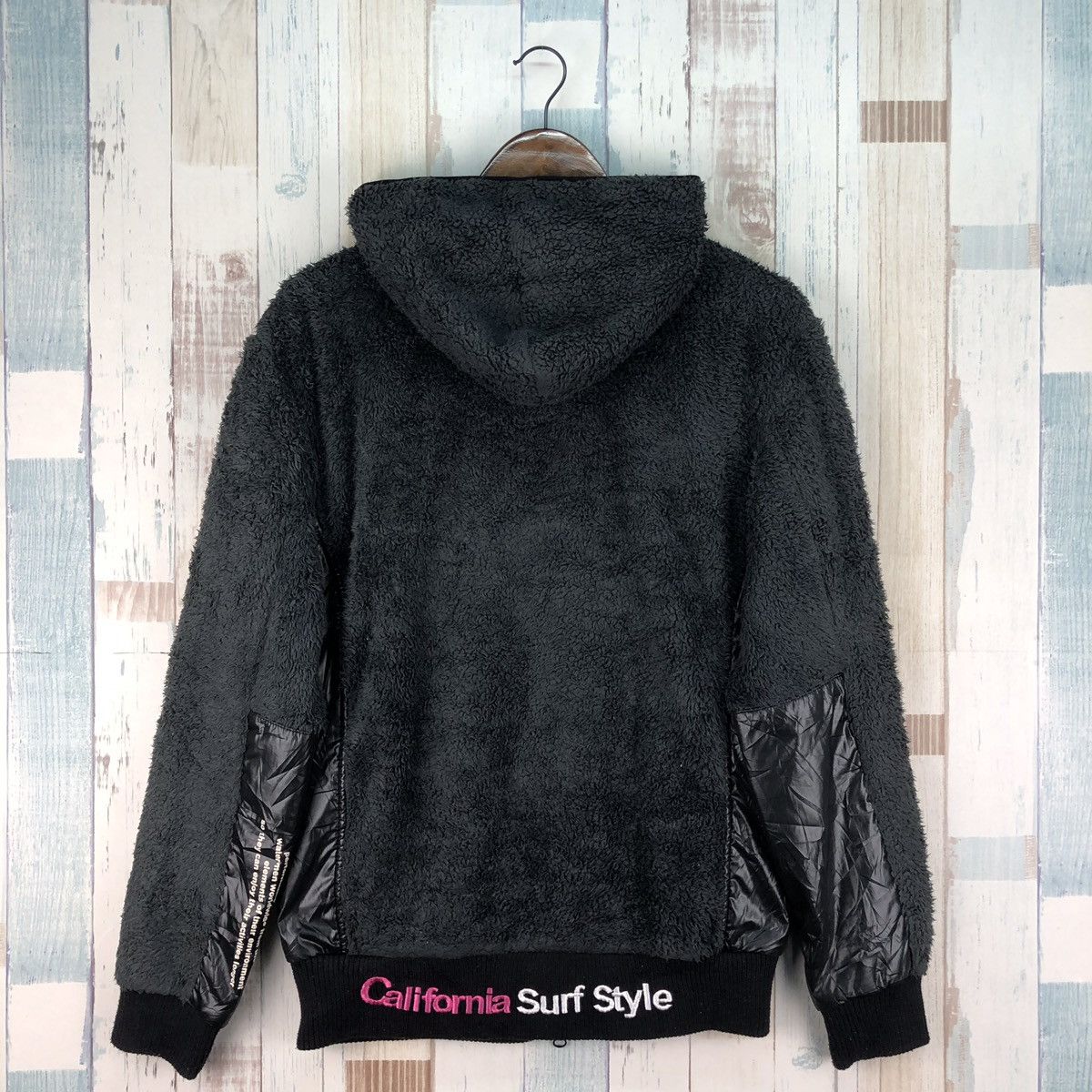 Body Glove × Vintage Vintage Body Glove Sherpa Hoodie Zip Up Size US M / EU 48-50 / 2 - 2 Thumbnail