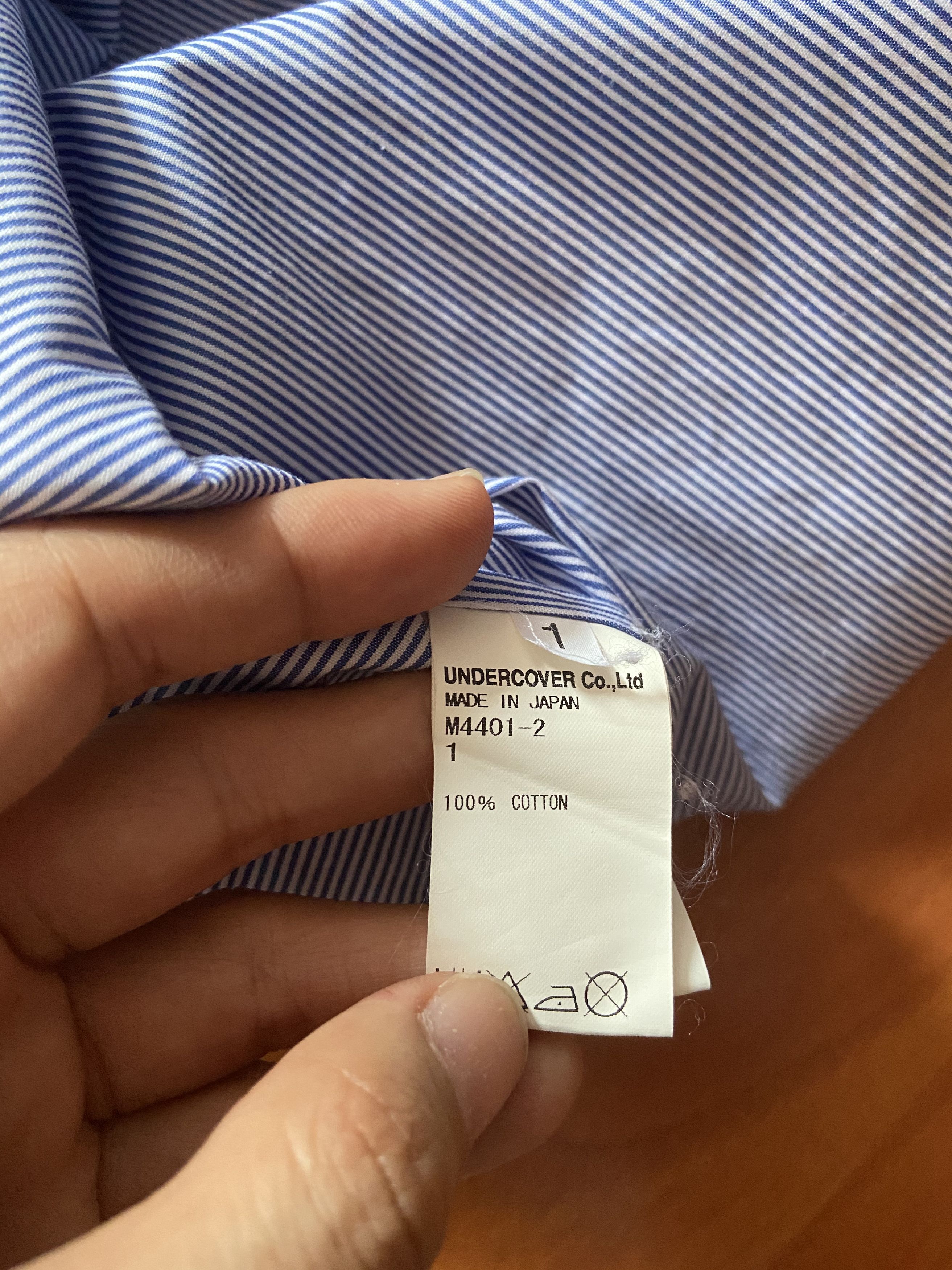 Undercover Undercover 14SS GODOG STRIPE SHIRT Size US S / EU 44-46 / 1 - 7 Thumbnail