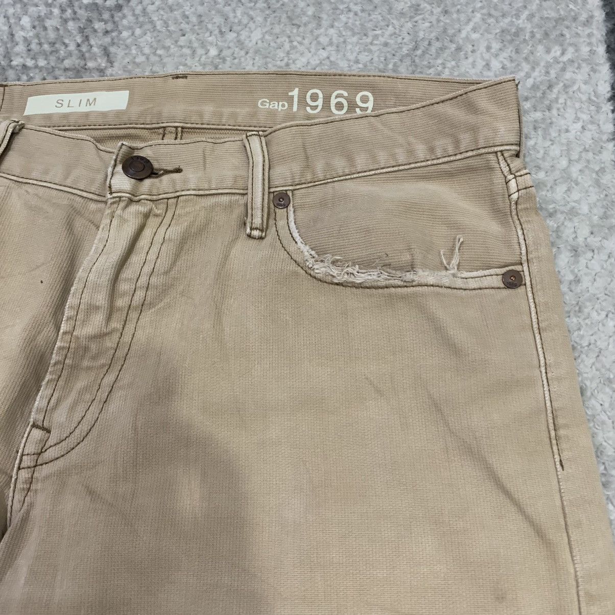Gap × Japanese Brand GAP 1969 32x32 Vintage 80s Slimfit Beige Casual Denim Jeans Size US 32 / EU 48 - 7 Thumbnail