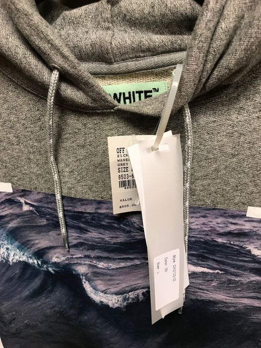 Off white clearance ocean hoodie