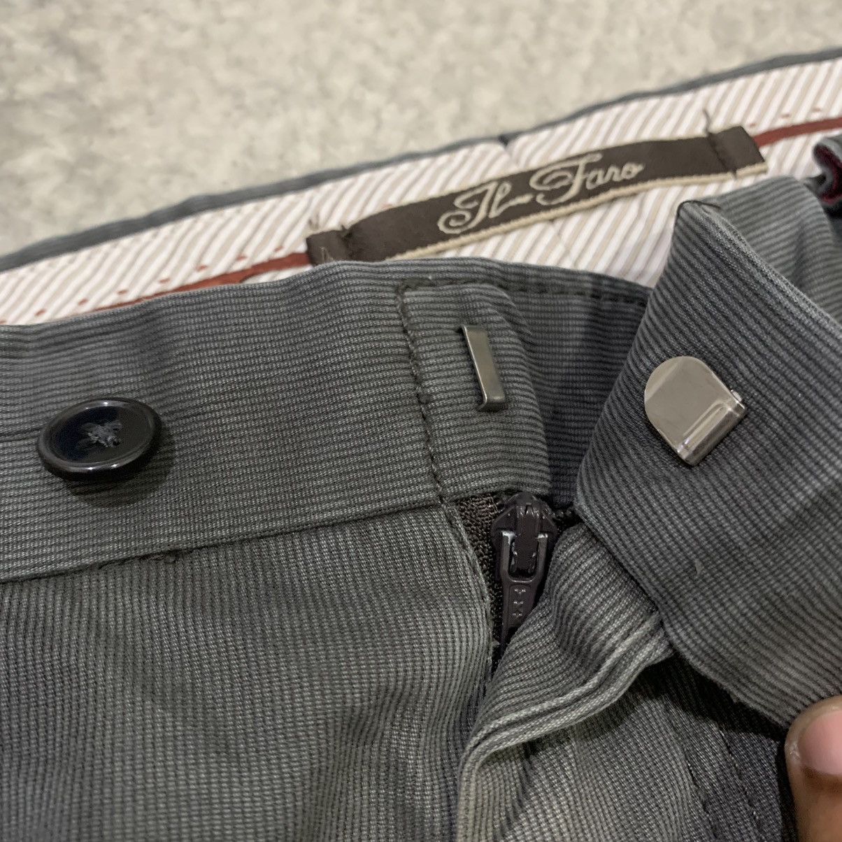 Il Bisonte × Japanese Brand × OVER THE STRiPES IL FARO Faded Stripe Multupocket Tactical Casual Cargo Pant Size US 34 / EU 50 - 9 Thumbnail