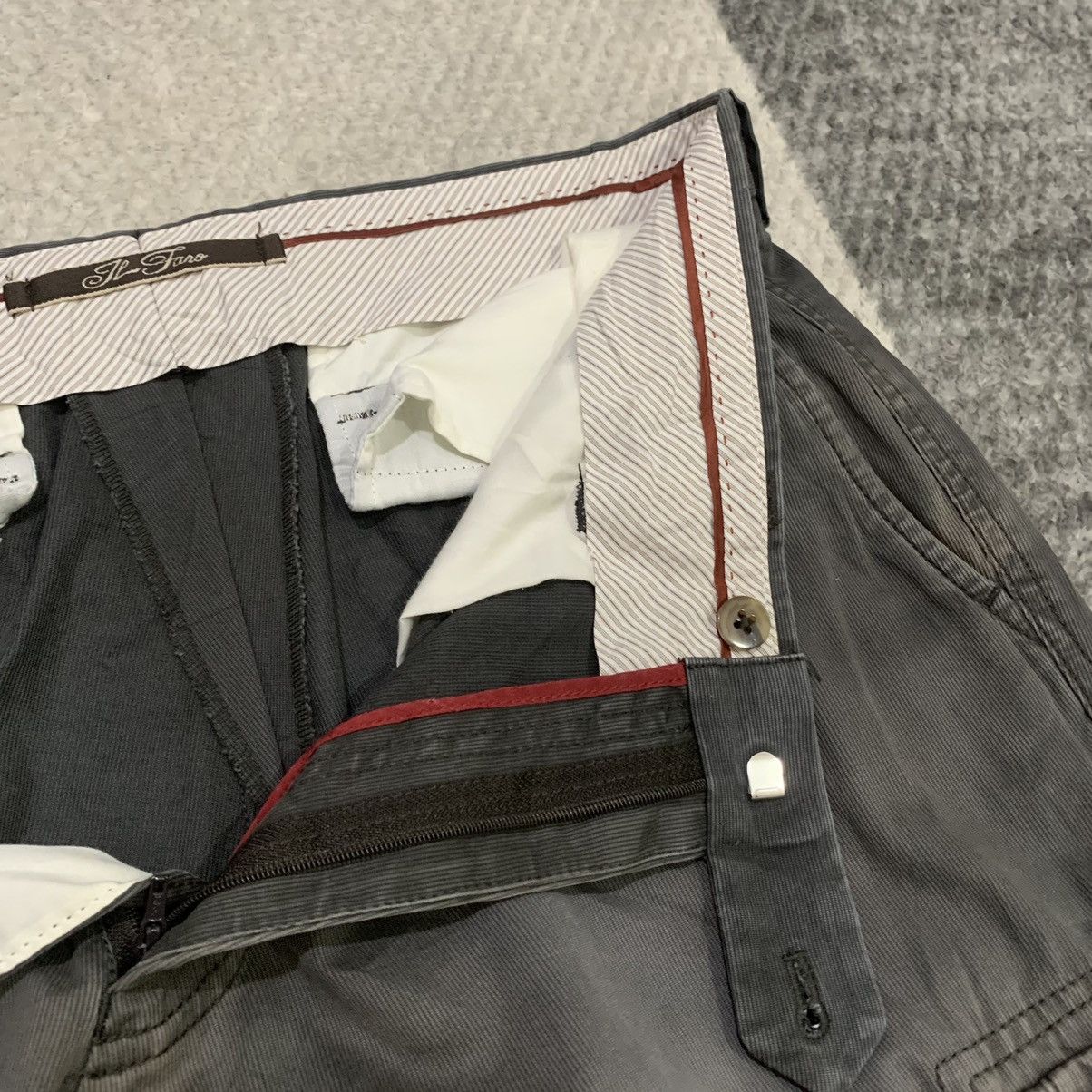 Il Bisonte × Japanese Brand × OVER THE STRiPES IL FARO Faded Stripe Multupocket Tactical Casual Cargo Pant Size US 34 / EU 50 - 16 Thumbnail