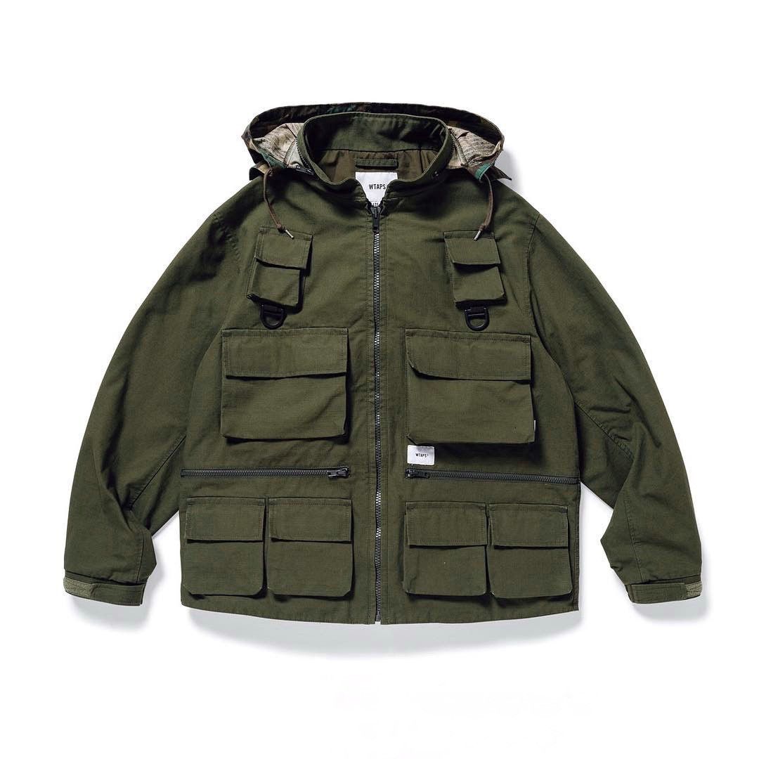 Wtaps WTAPS Modular Jacket cotton Ripstop Olive Drab | Grailed