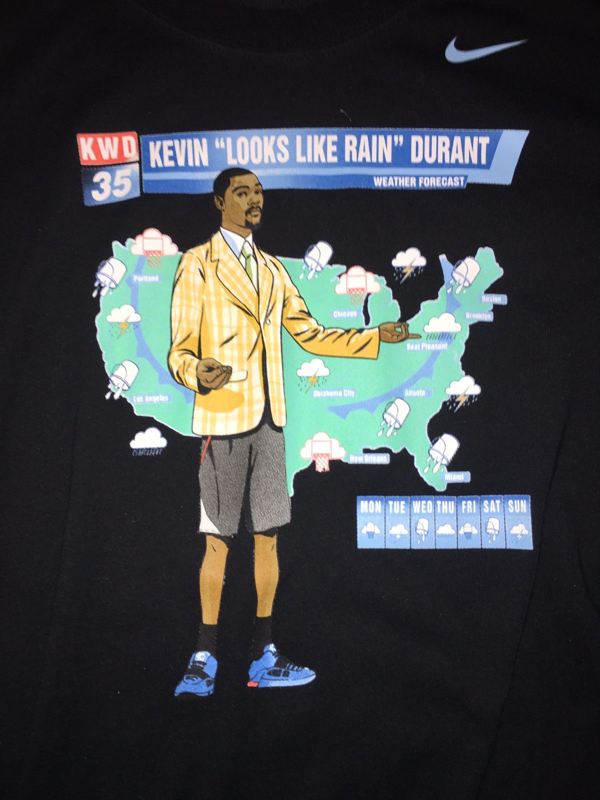 Kevin Durant Nike Nike Kevin Durant Looks Like Rain T Shirt Grailed