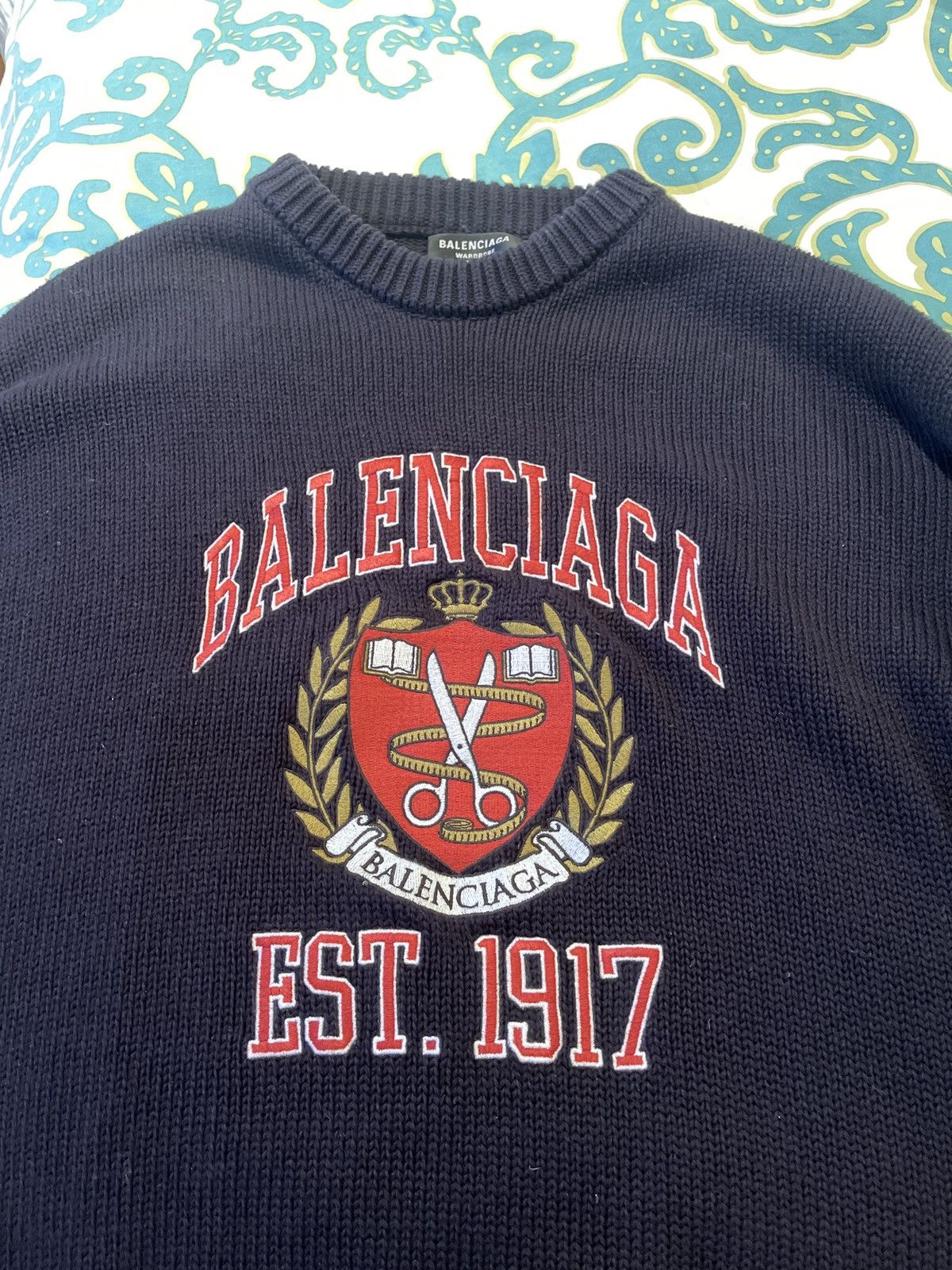 Balenciaga Balenciaga College logo sweater | Grailed
