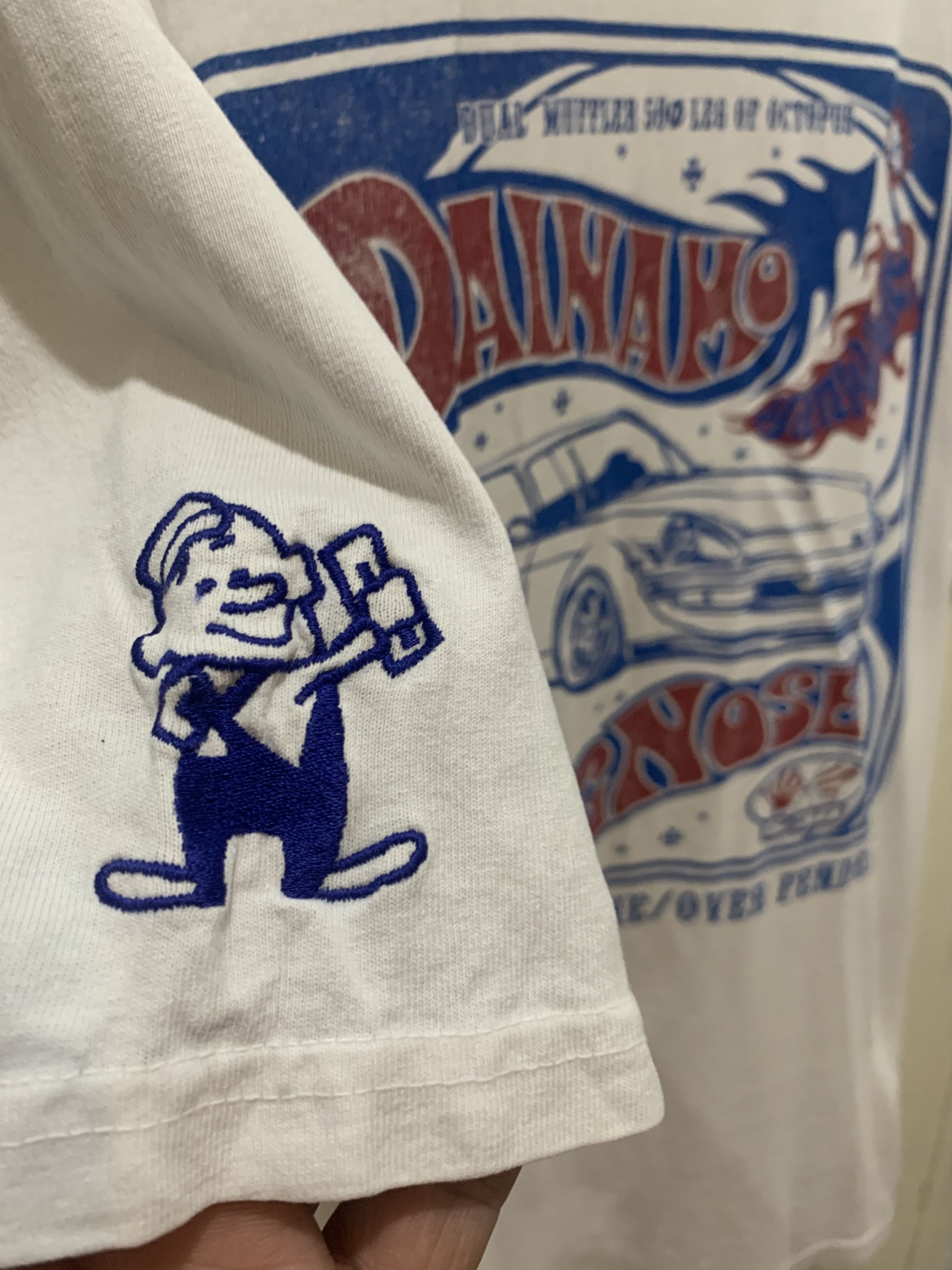Japanese Brand Vintage Dainamo Work Distressed Tee Size US XXL / EU 58 / 5 - 5 Thumbnail