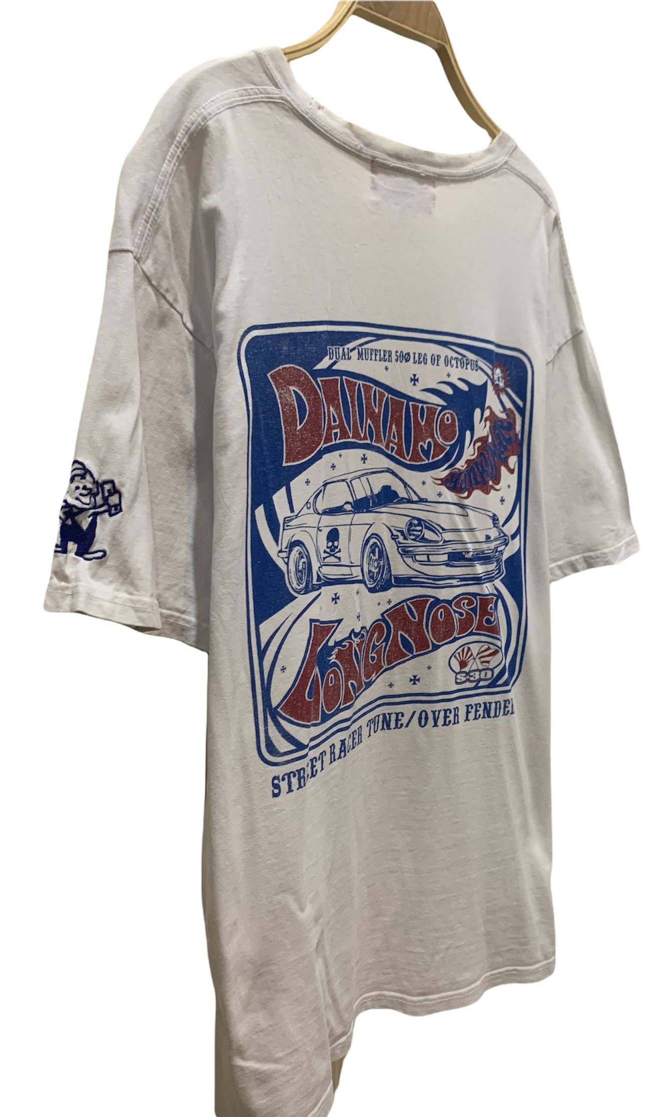 Japanese Brand Vintage Dainamo Work Distressed Tee Size US XXL / EU 58 / 5 - 2 Thumbnail