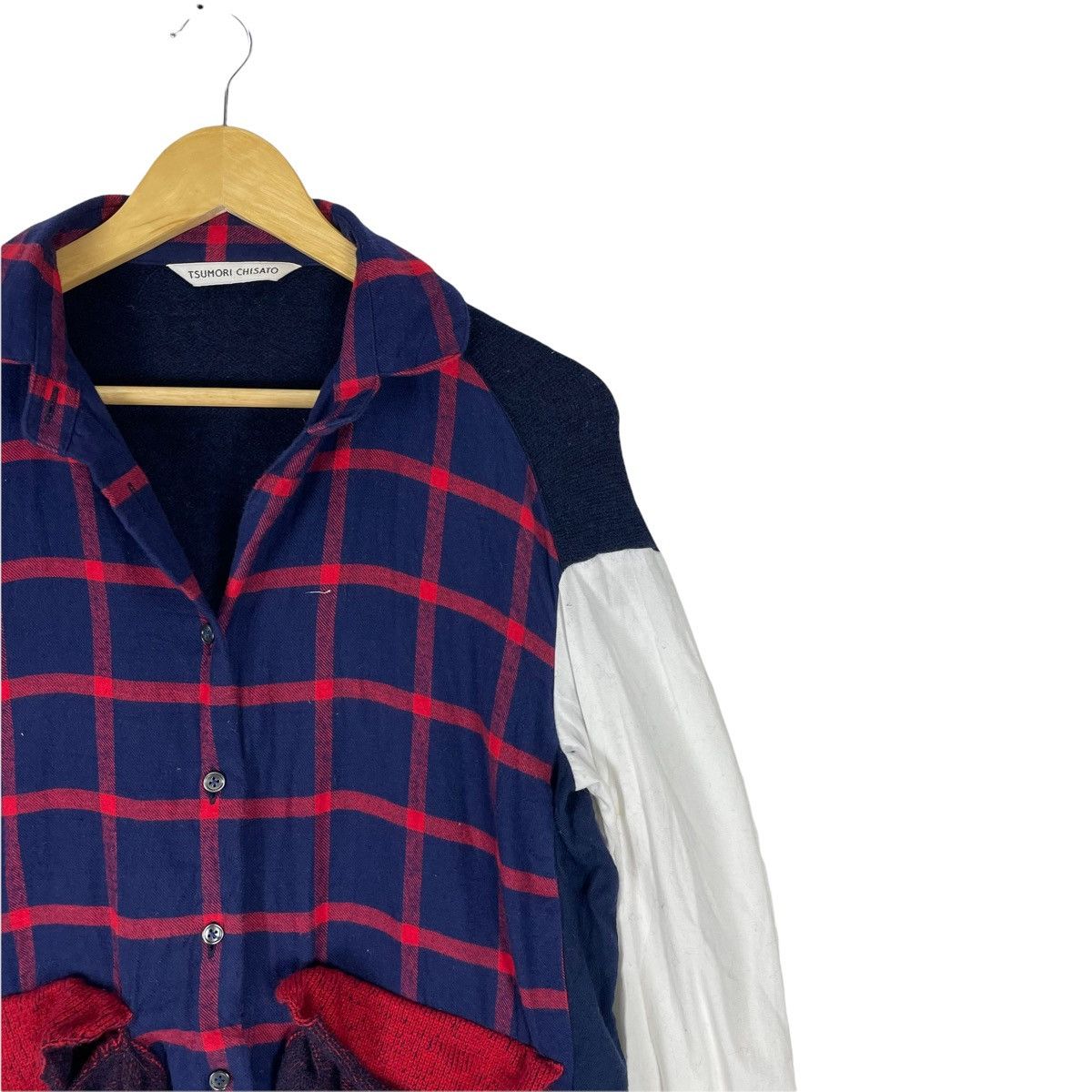 Issey Miyake ❄️TSUMORI CHISATO TARTAN PLAIDS BUTTON SHIRT Size US M / EU 48-50 / 2 - 3 Thumbnail