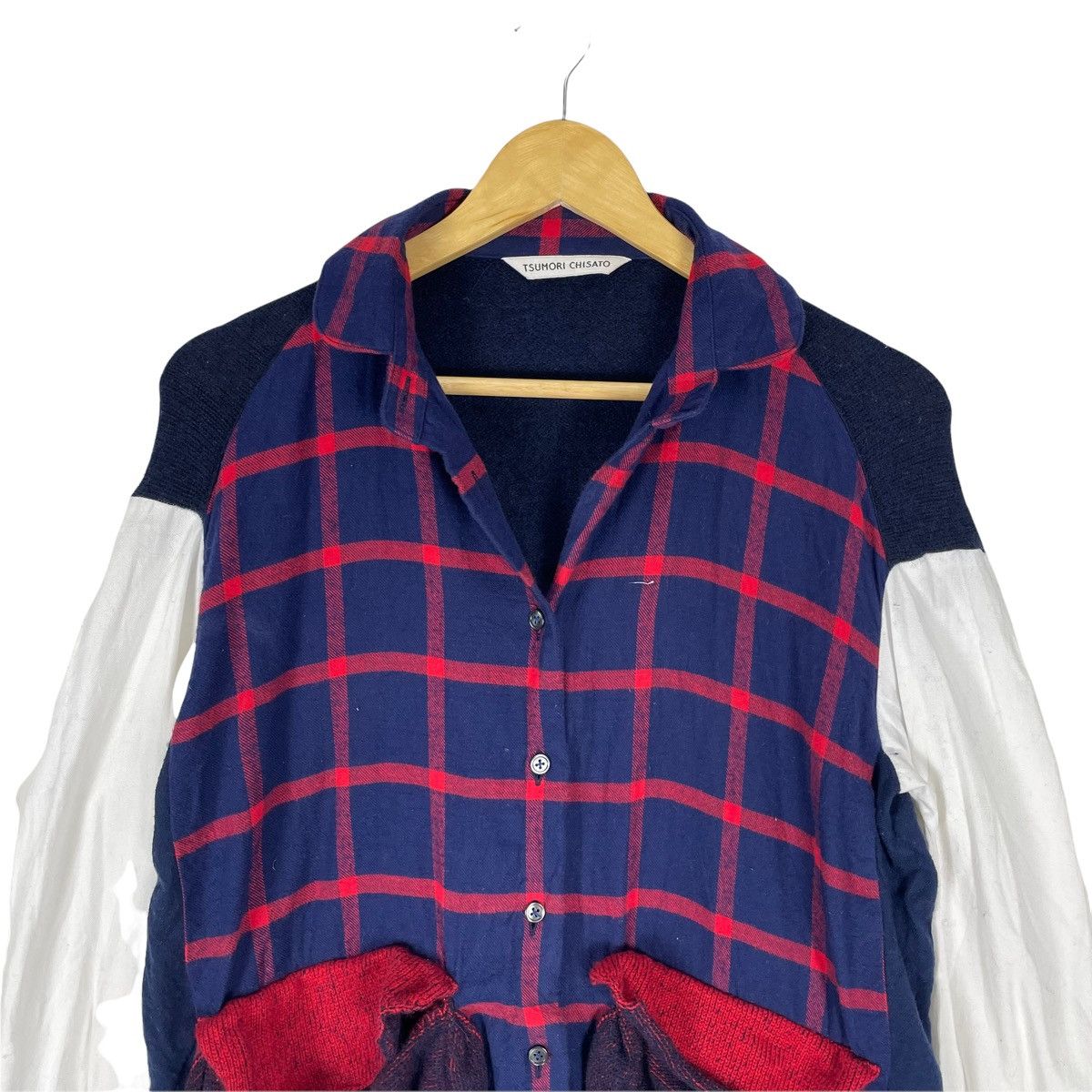 Issey Miyake ❄️TSUMORI CHISATO TARTAN PLAIDS BUTTON SHIRT Size US M / EU 48-50 / 2 - 2 Thumbnail