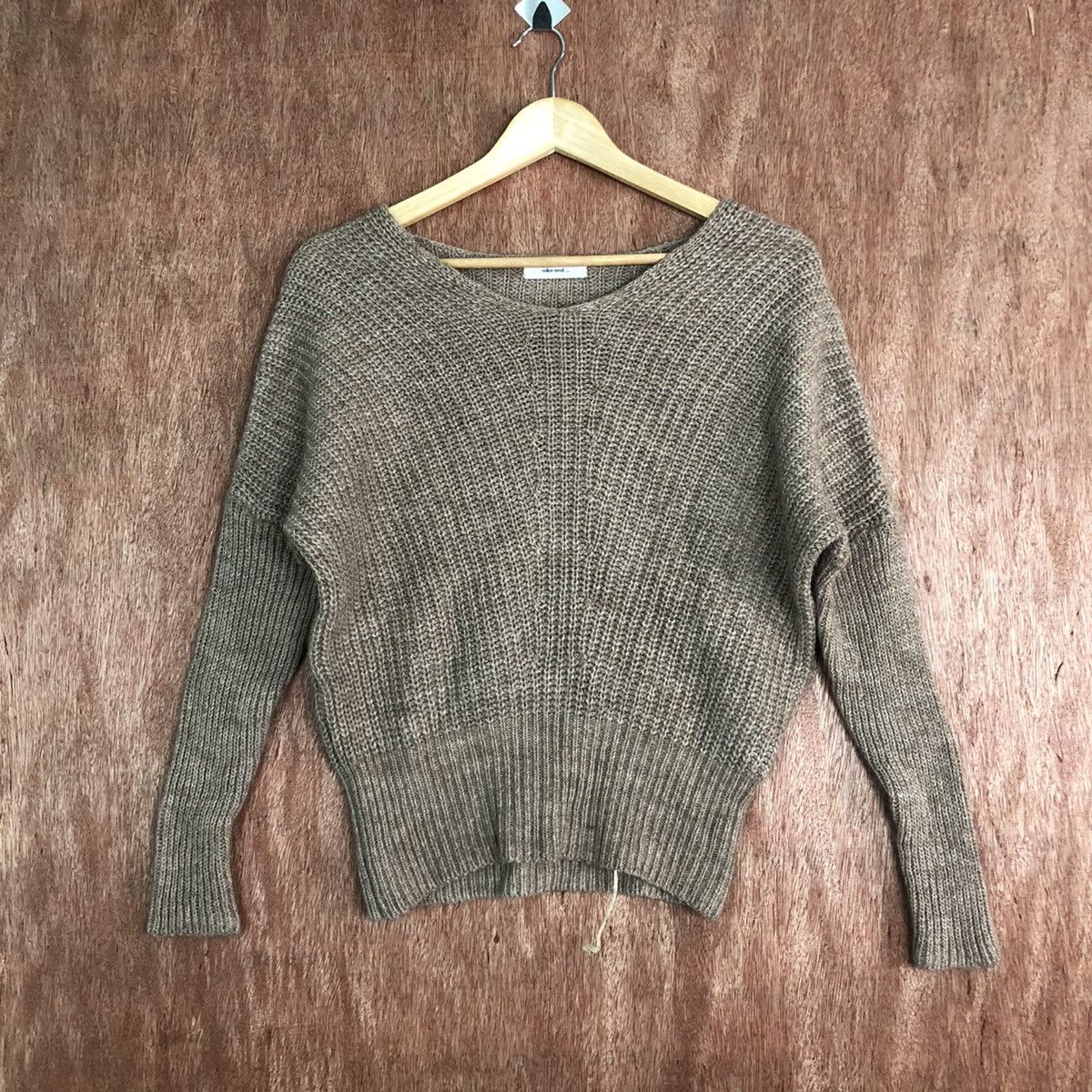 Homespun Knitwear Japan Niko and.. Linear Knit Sweater | Grailed