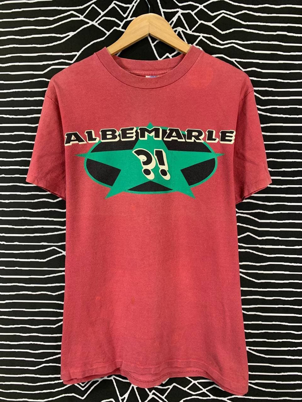 Vintage Vtg Albemarle Rock Star Graphic Made In Usa Tee Size US M / EU 48-50 / 2 - 2 Thumbnail
