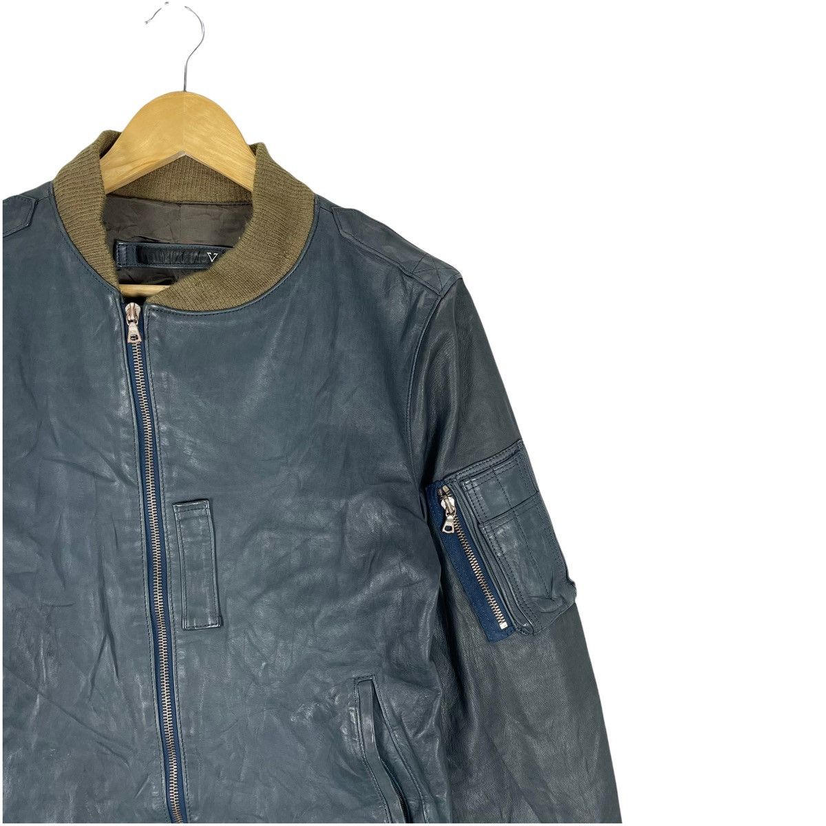 Japanese Brand ⚡️VARDE 77 AW2009 HORSE LEATHER ZIPPER JACKET Size US M / EU 48-50 / 2 - 3 Thumbnail