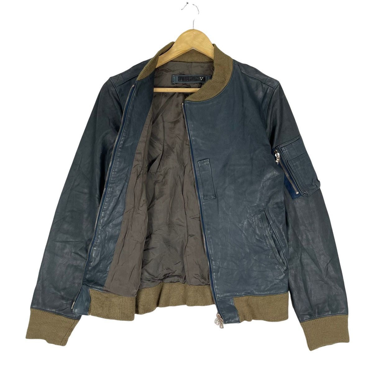 Japanese Brand ⚡️VARDE 77 AW2009 HORSE LEATHER ZIPPER JACKET Size US M / EU 48-50 / 2 - 10 Thumbnail