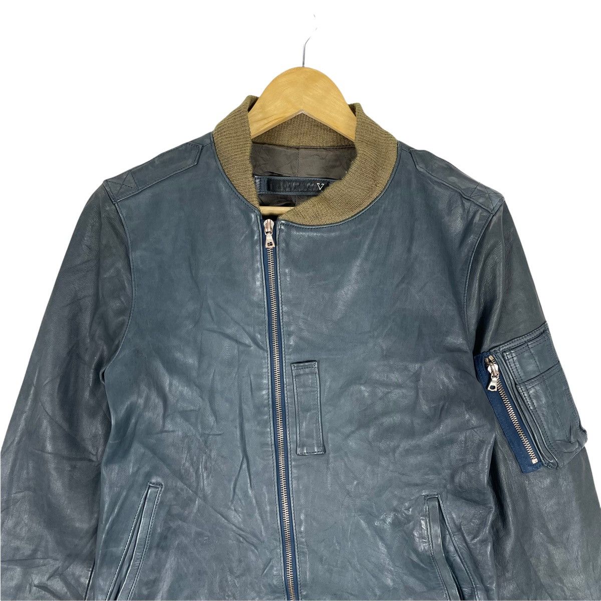 Japanese Brand ⚡️VARDE 77 AW2009 HORSE LEATHER ZIPPER JACKET Size US M / EU 48-50 / 2 - 2 Thumbnail