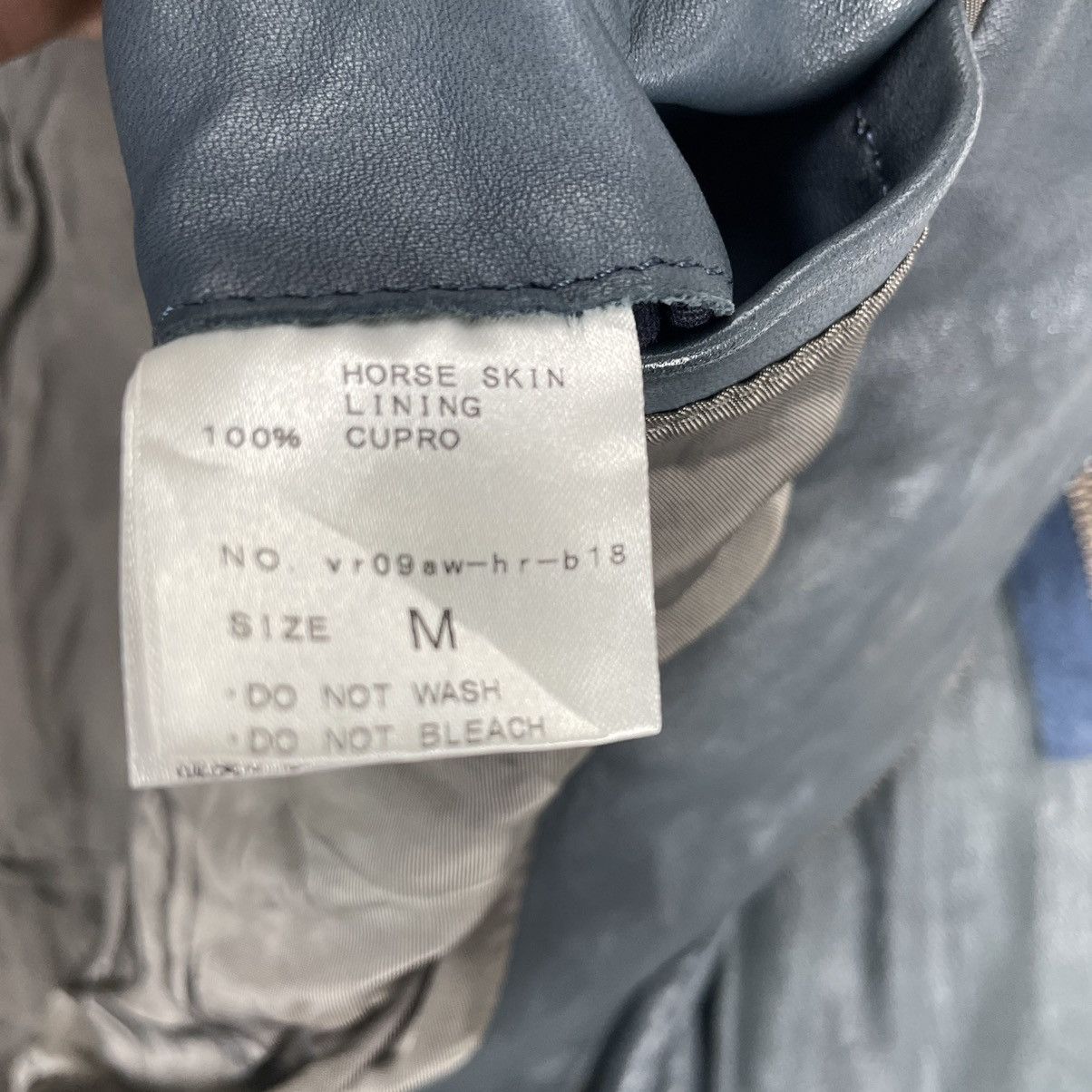 Japanese Brand ⚡️VARDE 77 AW2009 HORSE LEATHER ZIPPER JACKET Size US M / EU 48-50 / 2 - 15 Thumbnail